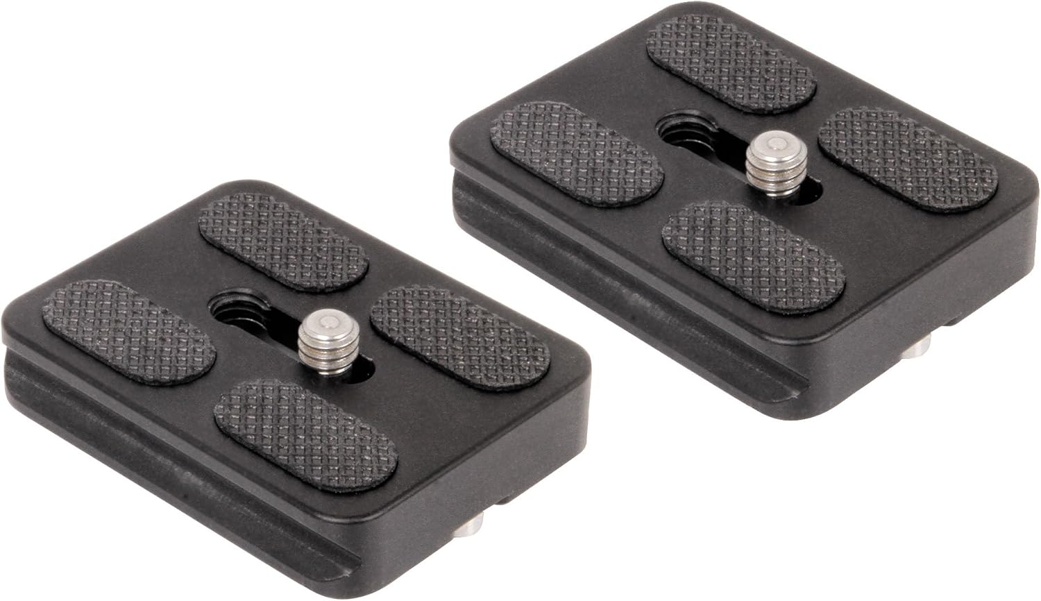 Set of 2 Replacement Quick Release Plates for the Mefoto A1350Q1H / A0350Q0H Roadtrip/Backpacker Travel Tripod Kits (Hot Pink)