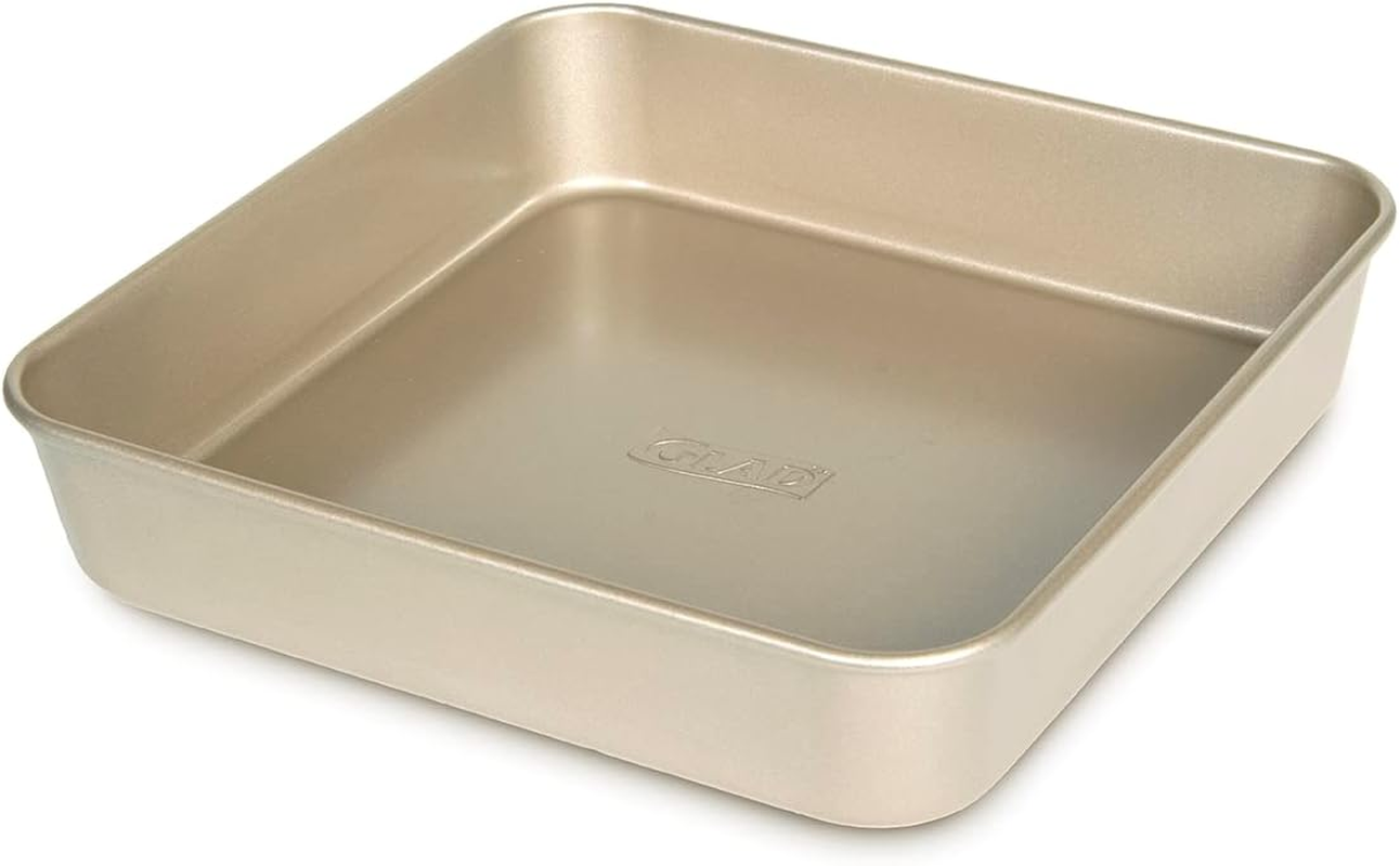 Square Baking Pan Nonstick - Heavy Duty Metal Bakeware for Cakes and Brownies, 9
