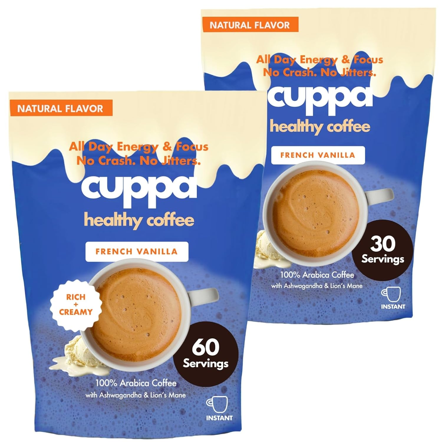 Cuppa Coffee: Medium Roast with Mushrooms & Superfoods for Energy & Focus