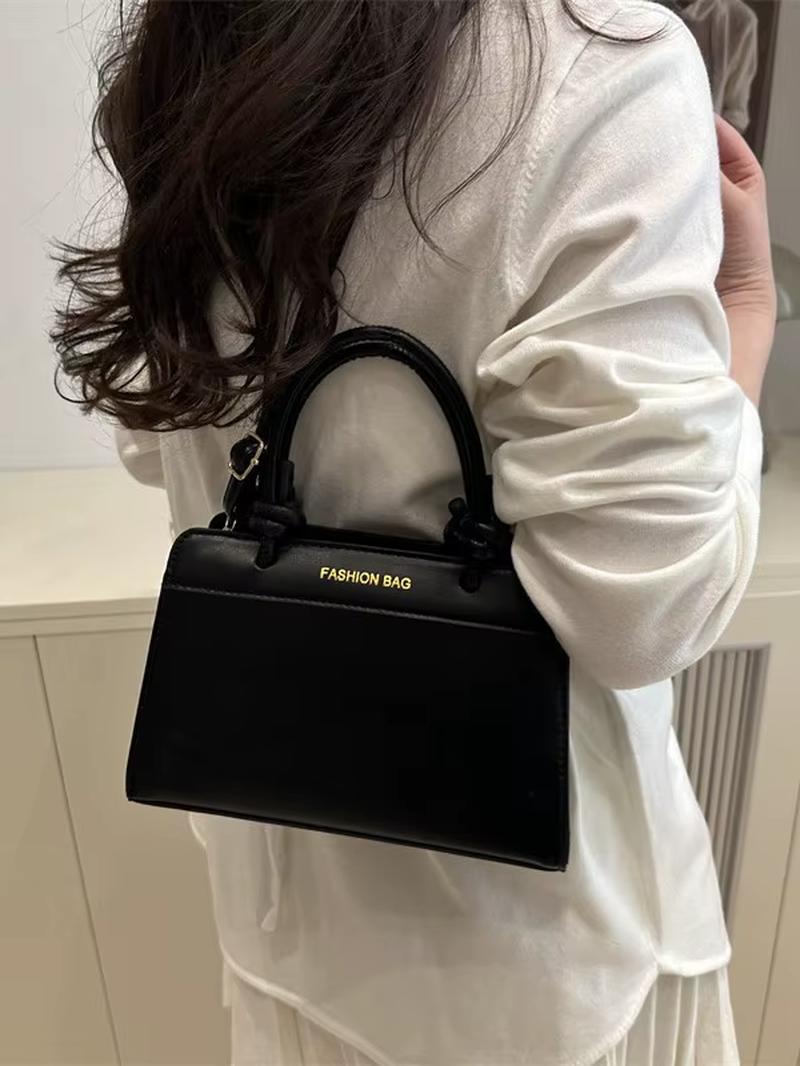 ZPB2874 High Quality Women'S PU Leather Canvas Handbag Large Capacity Sling Shoulder Bag Durable Polyester Lining Stylish