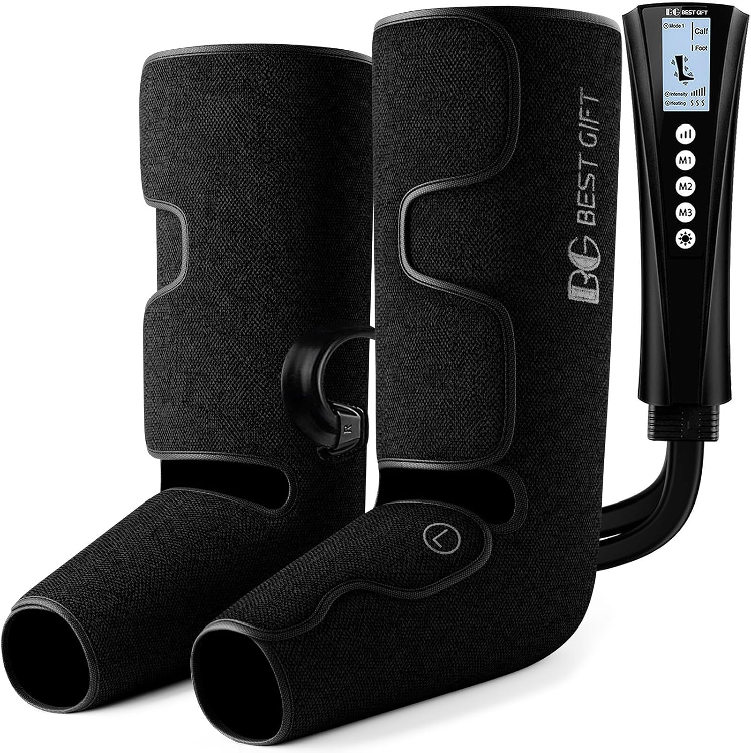 Gifts for Dad Mom Men Women Christmas Mothers Day, Fathers Day, Air Compression Massager with Heat for Foot, Leg, Calf, Thigh, Knee, Helpful for Varicose Veins, Muscle Fatigue, Cramps, Swelling, Edema