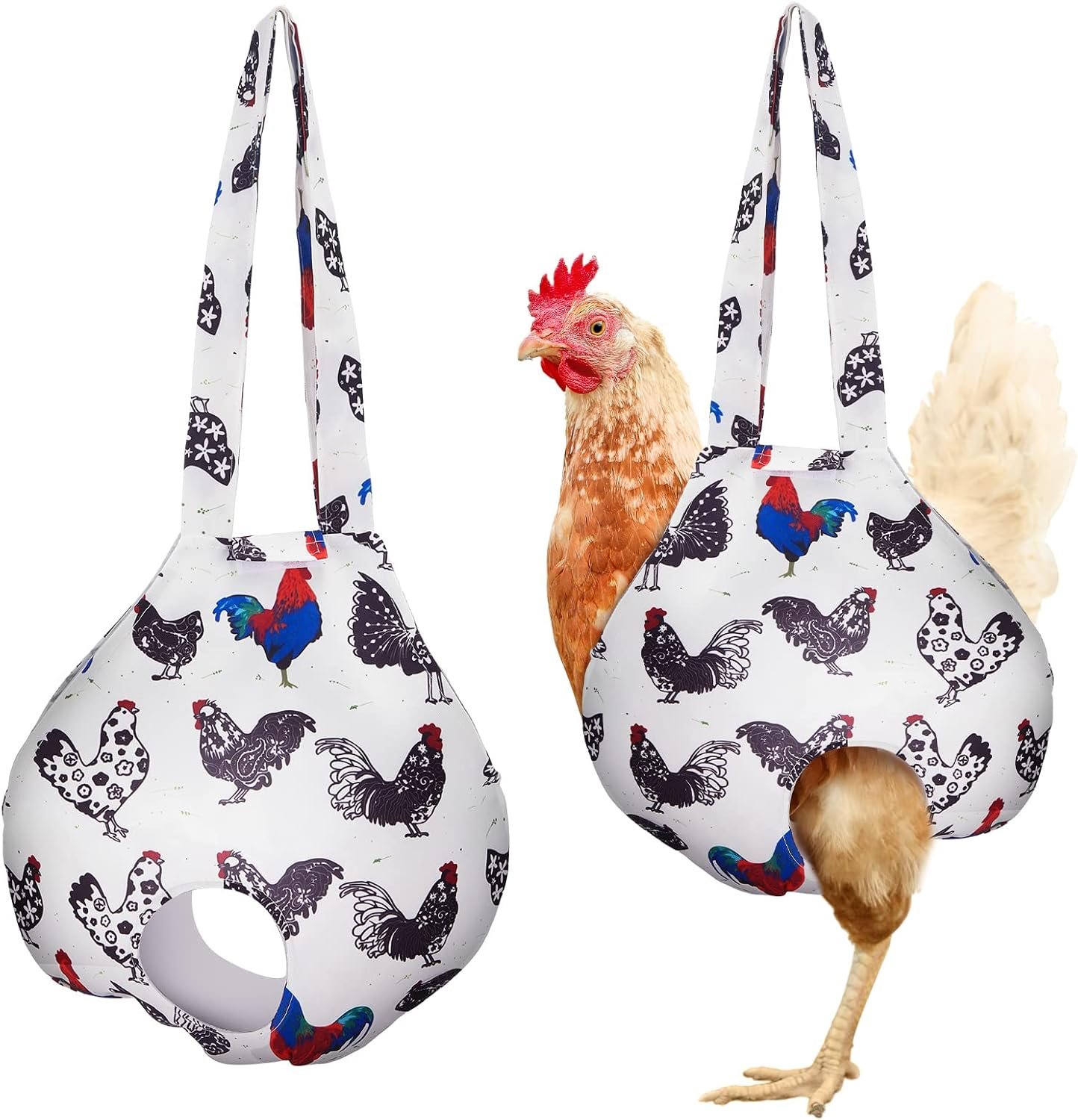 2 Pack Chicken Holder Bag, Hen Sling Carry Bag for Poultry Transport (11.8 X 11.