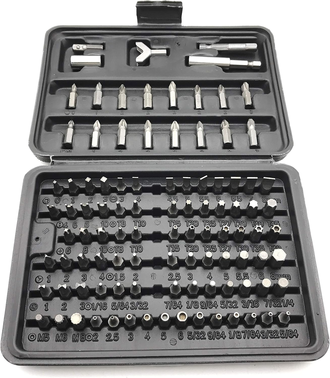 100 - Pcs 1/4 Torx Hex Torq Security Bit Set Tamper Proof Case Screwdriver