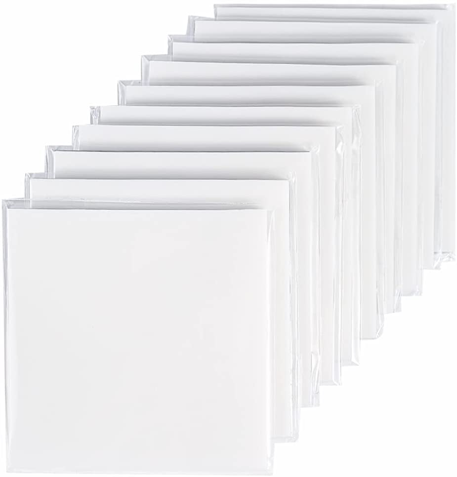 Transparent Sticky Notes,3X3 Inch Clear Sticky Notes,Waterproof White Bible Sticky Note,Transparent Stickers for School Supplies College(10 Packs,500 Sheets)