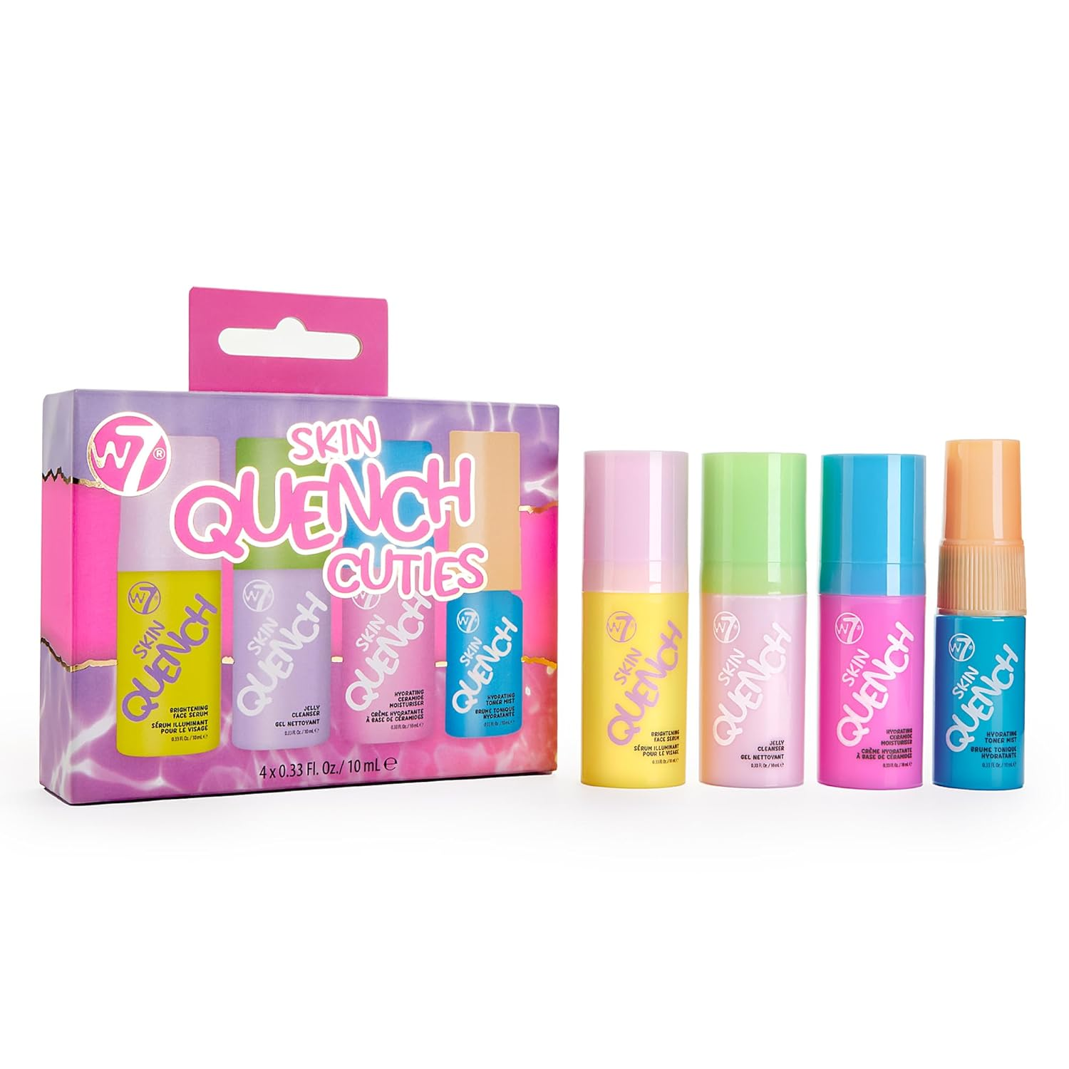 Skin Quench Cuties Gift Set - Travel Size Hydrating Skincare Minis - Moisturizing Skincare Gift