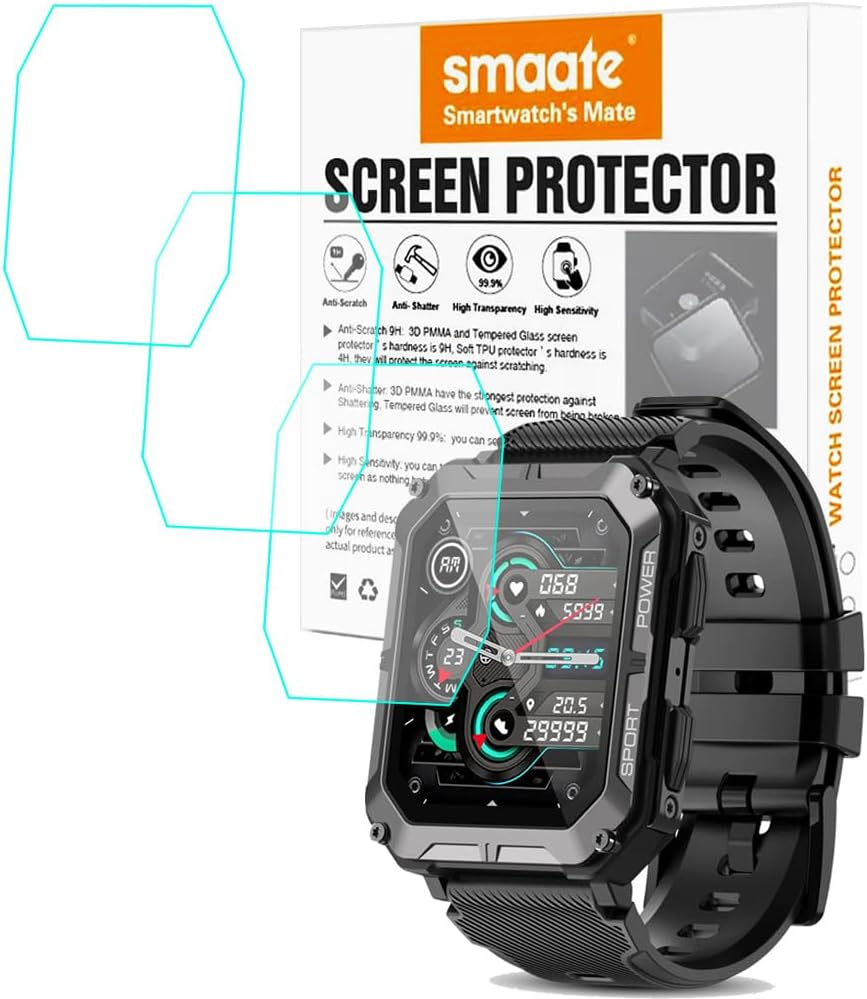 Tempered Glass Screen Protector Compatible with PUREROYI C20PR