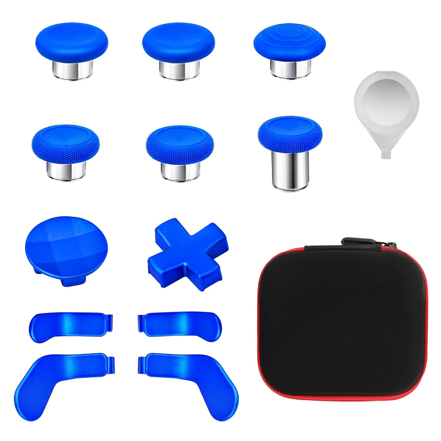 Accessories for Xbox One Elite Series 2 Controller(Model 1797), Metal Thumbsticks Paddles Joysticks Replacement Parts Kits Compatible with Xbox Elite Wireless Controller Series 2 Core(Blue)