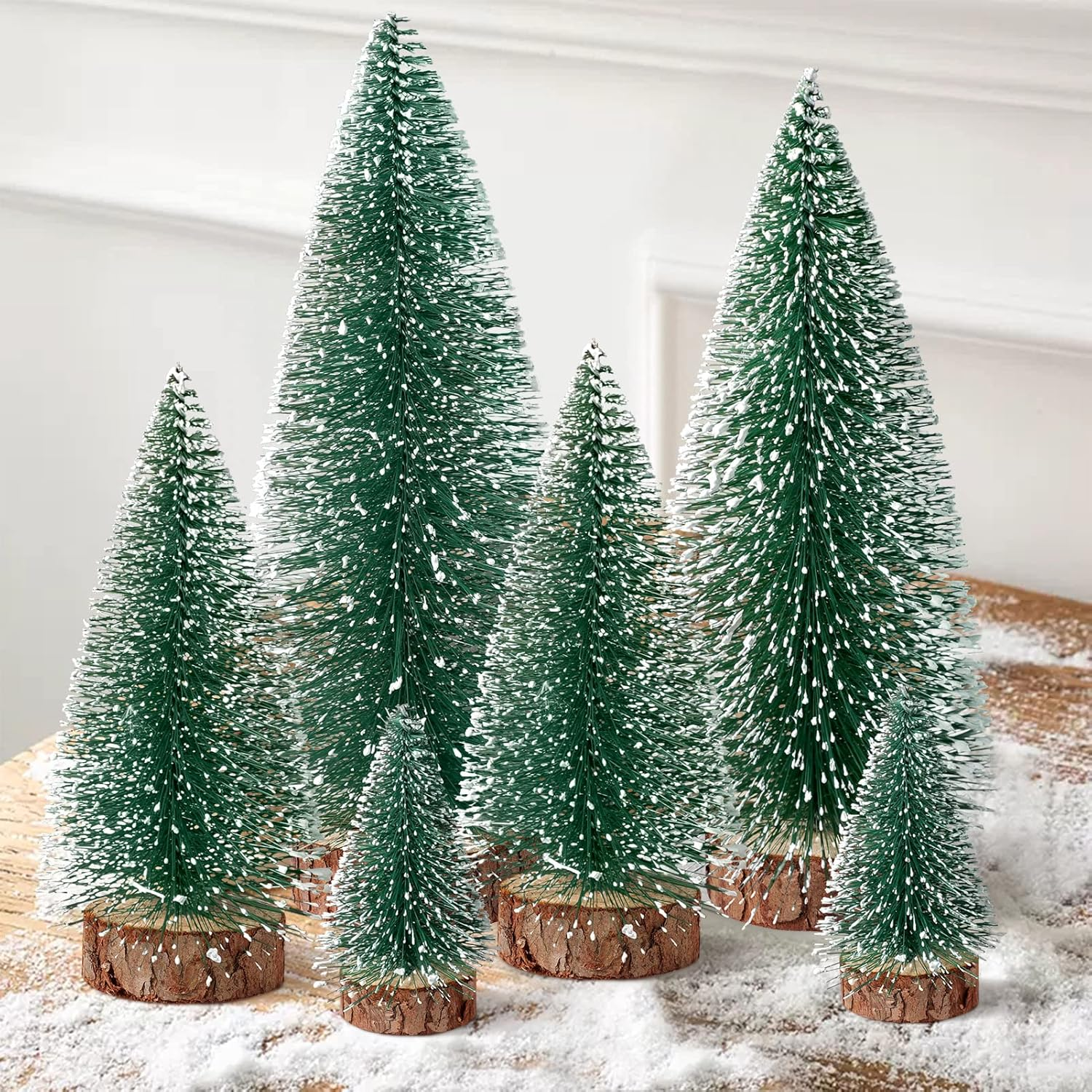 Mini Christmas Trees Christmas Decor Artificial Christmas Decorations w/ 4 Sizes