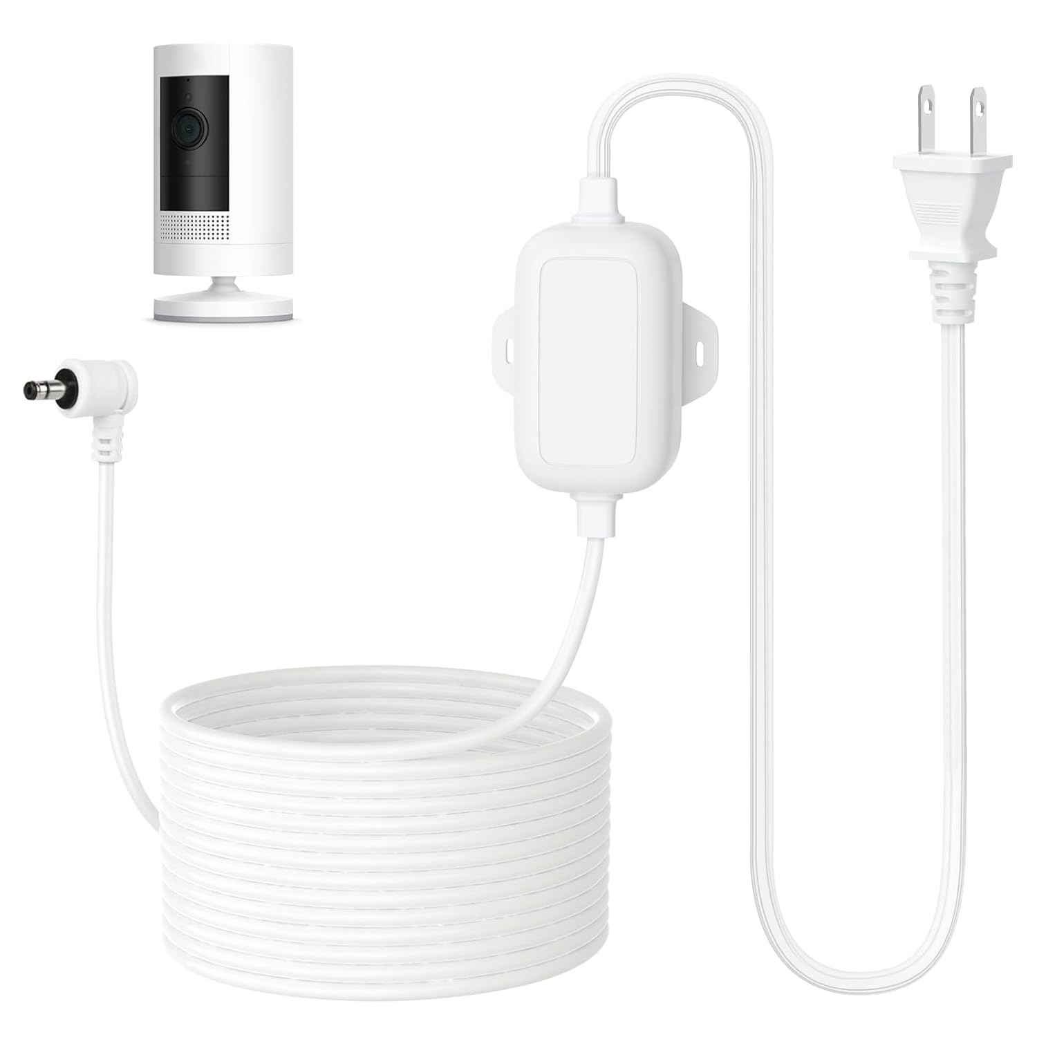Weatherproof Outdoor Power Adapter with 25 ft Cable for Stick Up Cam Battery