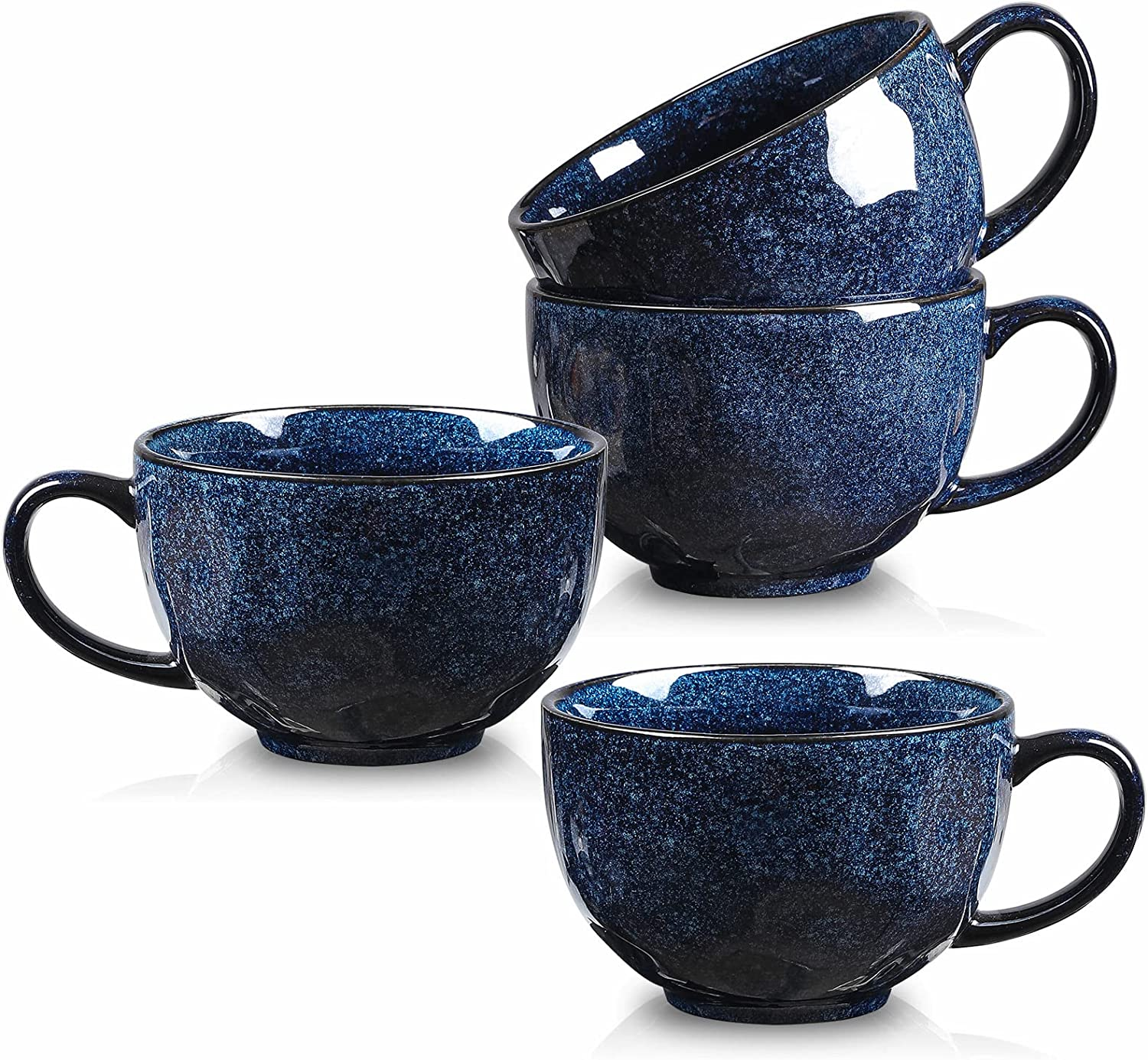 vicrays Jumbo Soup Mug Coffee Large - Ceramic Wide Oversized Extra Big Handle... - Picture 1 of 1