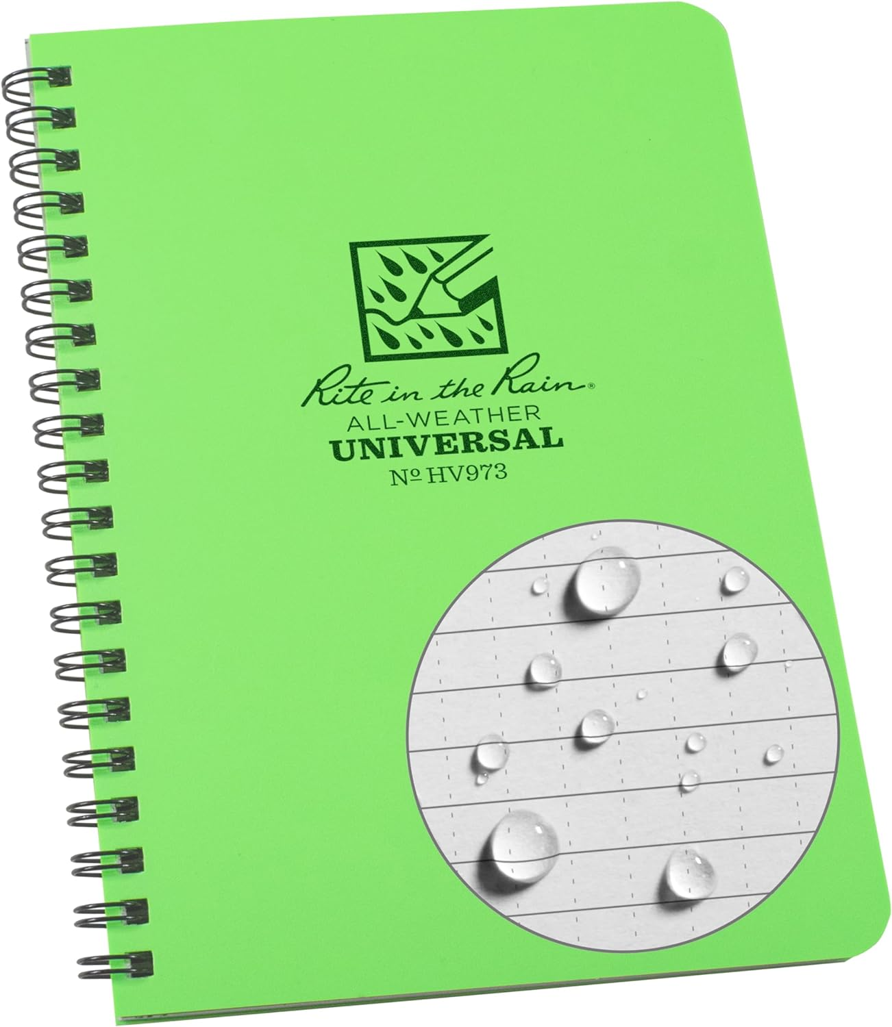 Weatherproof Side Spiral Notebook, 4.625