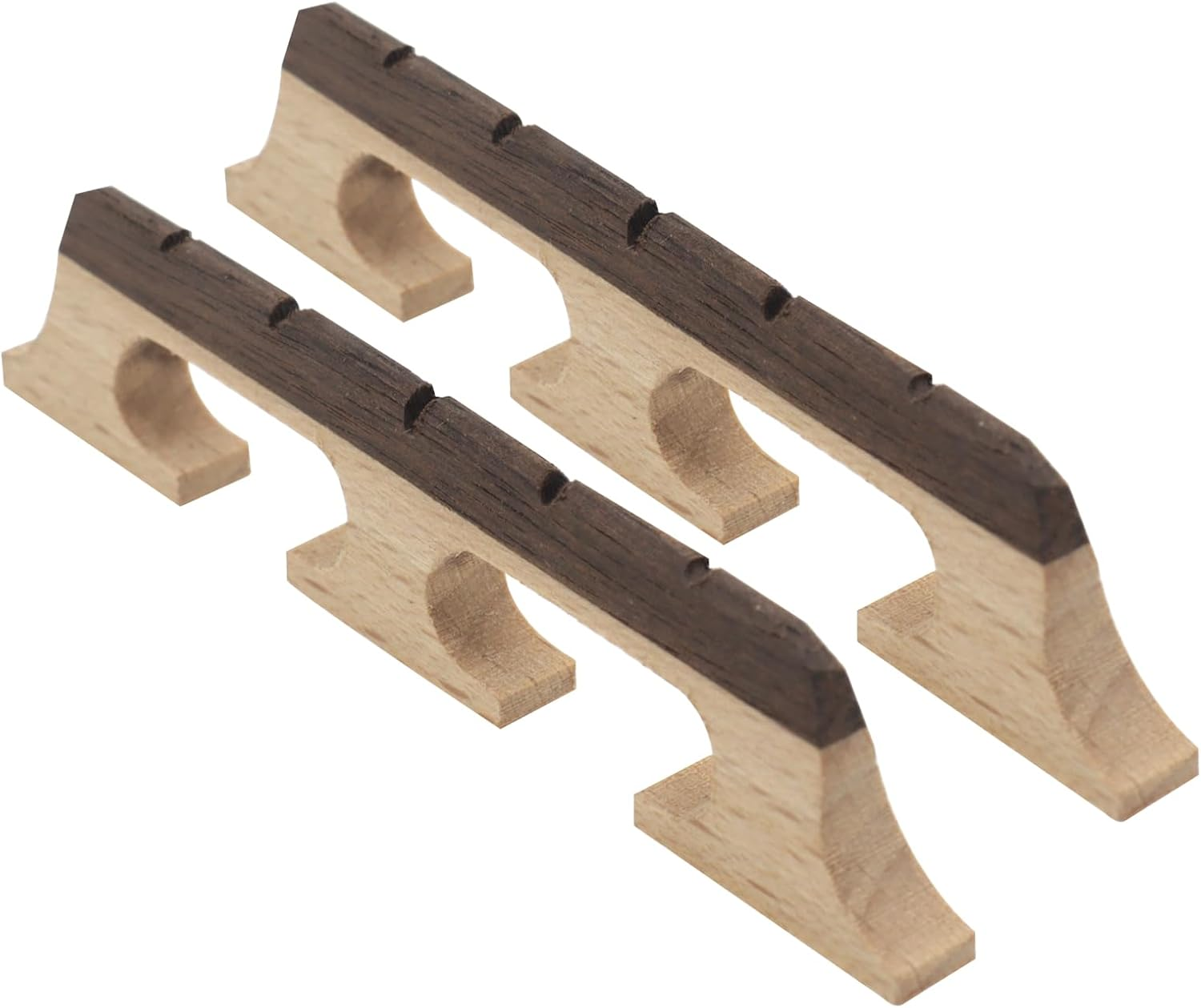 Puente de Ebano y Membrana Composito para Banjo de 5 Cuerdas Diseno Dual 1 Pieza