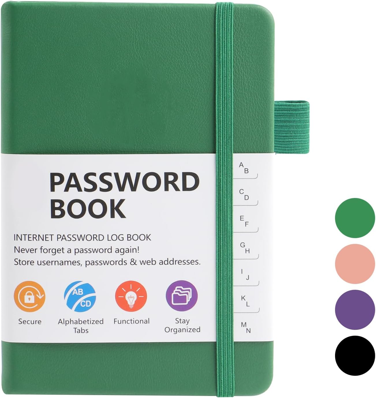 A6 Password Book Alphabetical with Tabs, Hardcover Password Keeper Book, Pass... - Picture 11 of 15