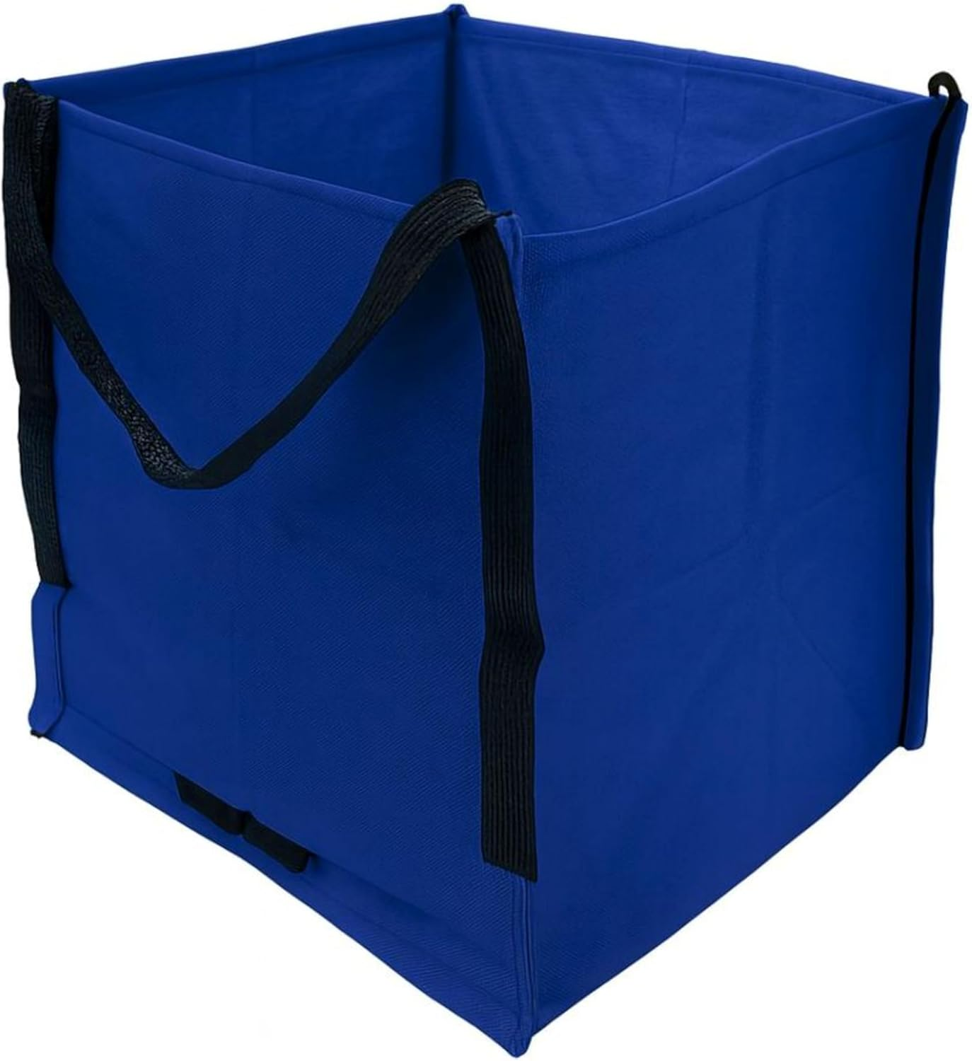 Heavy Duty Storage Tote Bag 22-Gallon Rugged Woven Polypropylene Moving Bag, Reusable Self-Standing Design, Holds up to 500 Pounds, Single, Blue