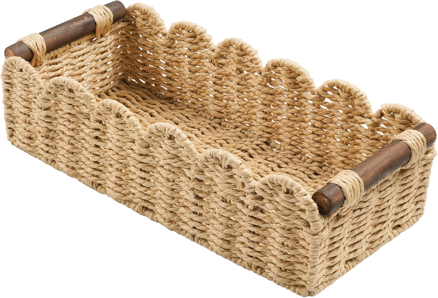 Toilet Paper Storage Basket Bathroom Counter Organizer Wicker Baskets for Organizing Cute Basket for Apartment Bedroom Nursery Room Kitchen Bathroom Decor -Beige