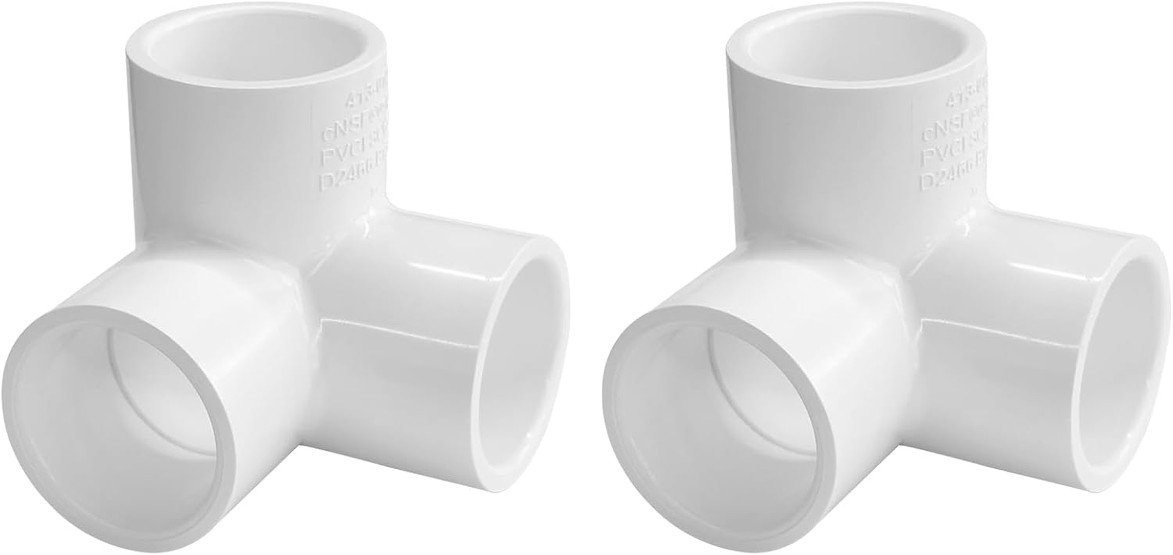 2 Pack PVC Pipe Fittings, 2