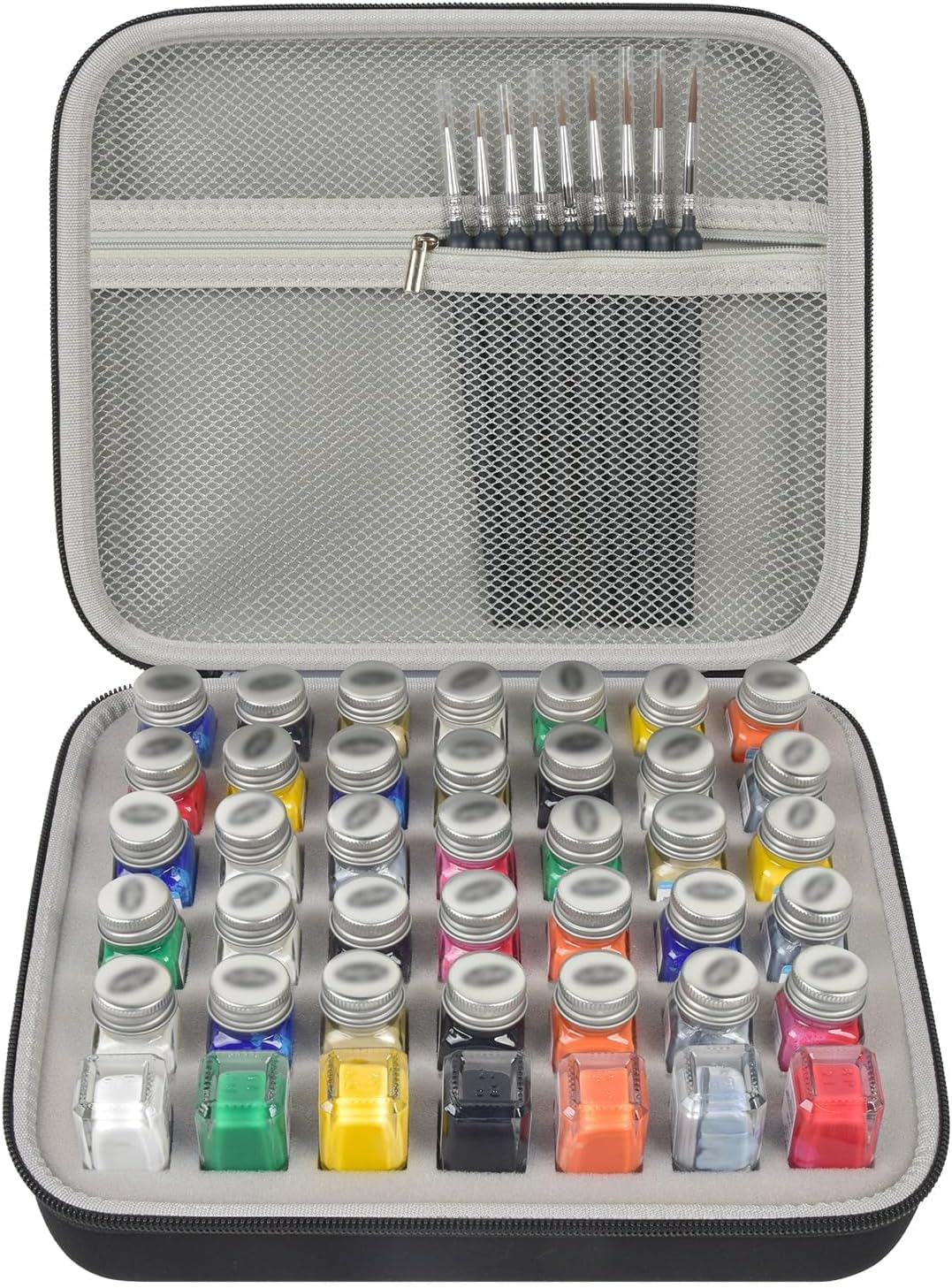Model Paint Storage Case Compatible with Testors Paint Set, 42PCS Paints Organiz