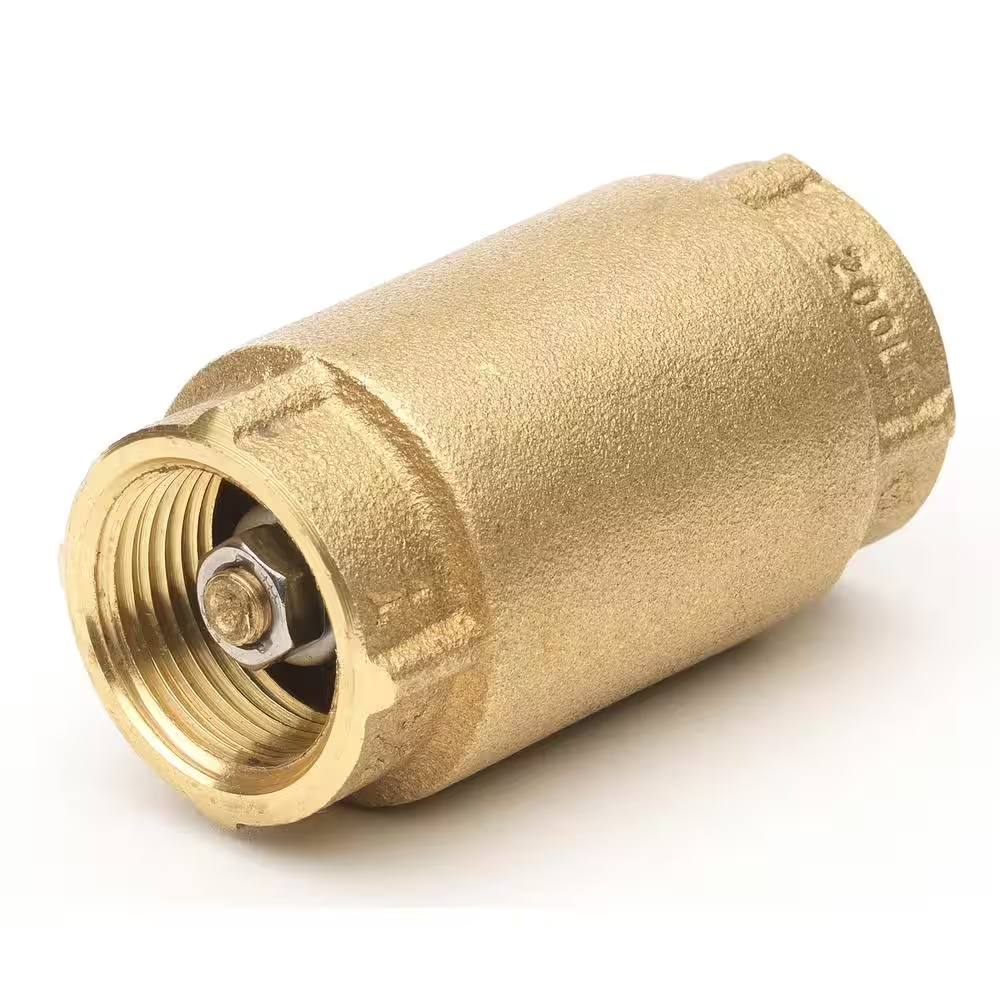 1/2 In. FIP X 1/2 In. FIP Lead Free Brass Spring Check Valve