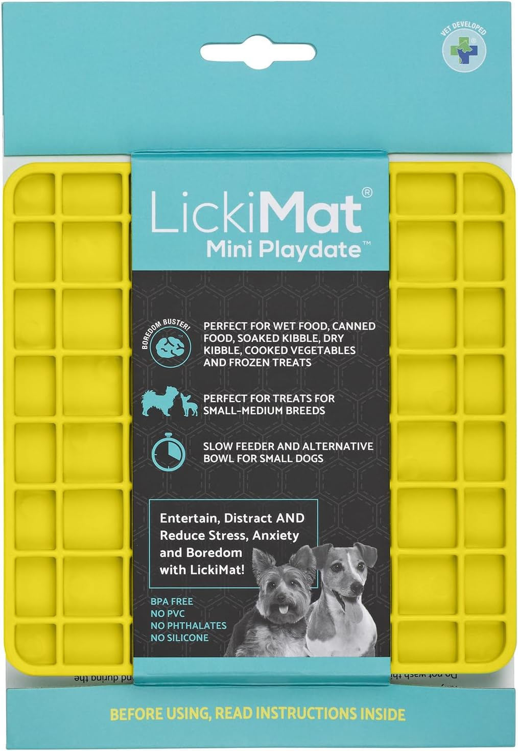 LickiMat Mini Classics - Interactive Pet Feeding Mat for Dogs, Slow Feeder wi... - Picture 10 of 24