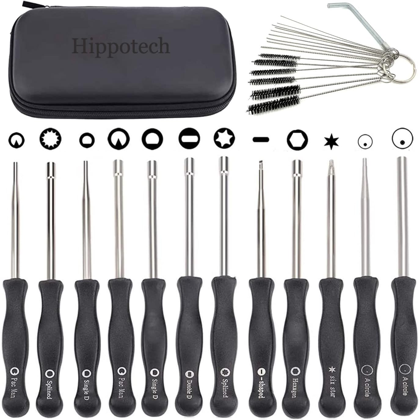 Pack of 12 Carburetor Adjustment Tool with Acircle Scredrivers for 2-Cycle Small Engine for Husqvarna for STHIL for Echo Trimmer Chainsaw