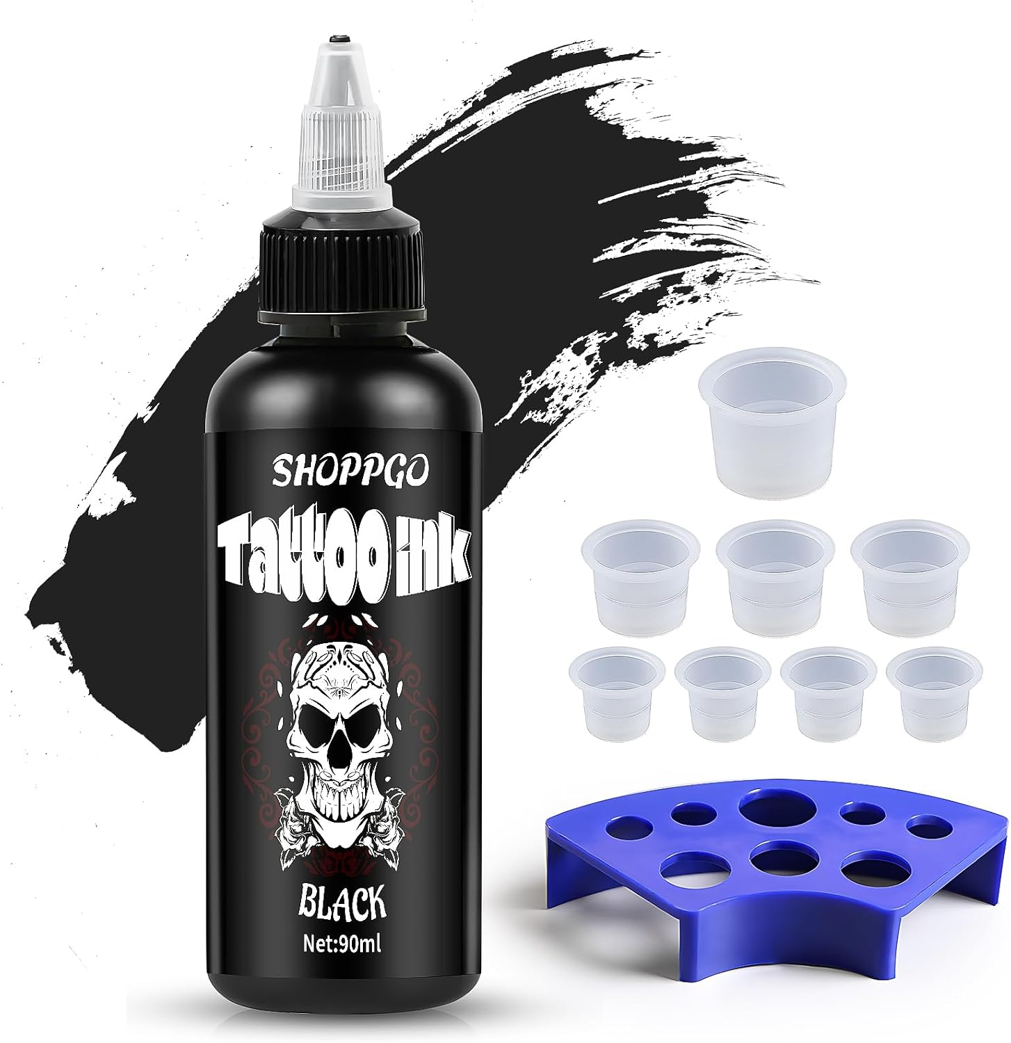 Dynamic Tattoo Ink, 90ml Tattoo Farbe Black, Tattoofarbe Schwarz