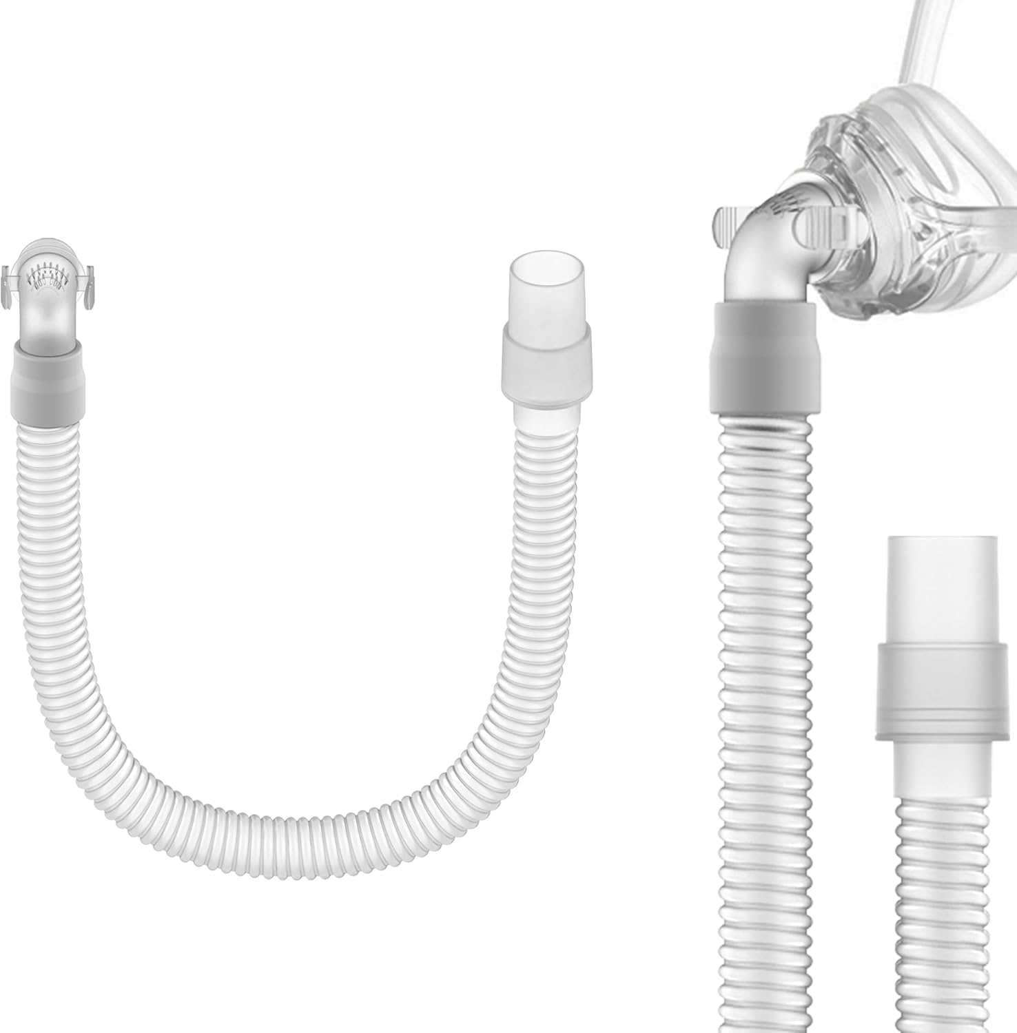 Replacement Tube Assembly for Wisp Nasal Mask, Short Tube for Connecting Hose
