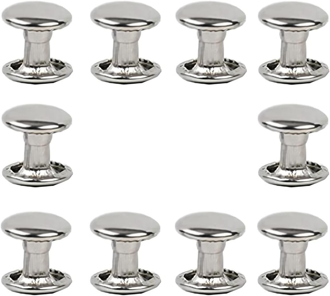 300sets Stainless Steel Leather Rivets Double Cap Rivet Tubular Metal Studs R... - Picture 21 of 22