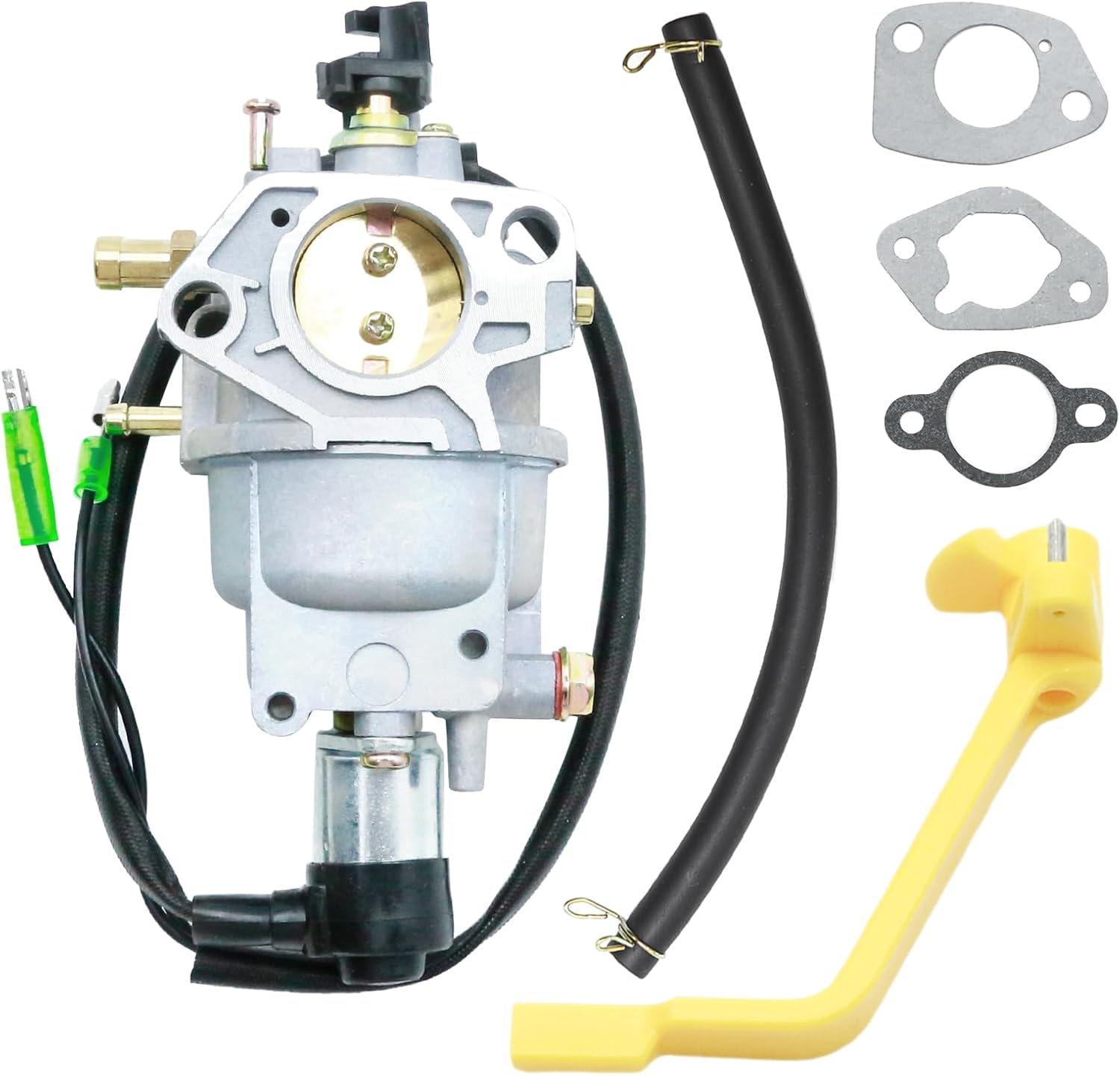 P27-1D Huayi Carburetor Choke Replacement for Predator 6000W 6500W Generator Champion 5500W 6500W Generator Duromax 7500W Westinghouse 6000W 7500W Gas Portable Generator