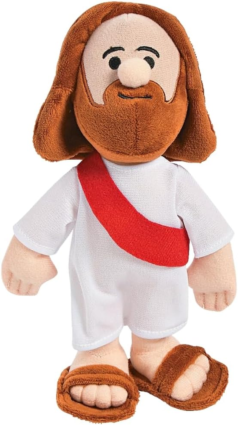 Jesus Plush Doll - Soft Stuffed Jesus Toy for Kids | Christian Gifts for Baptism, First Communion & Easter Basket Stuffers | Religious Baby Jesus Plushie for Boys & Girls | 10 Inch