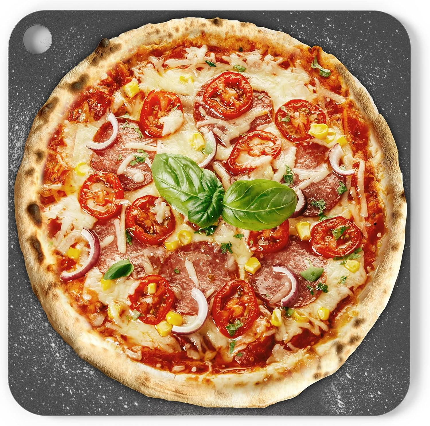 Pizza Steel for Oven 13 Inch 1/4 Inch Thick, Baking Steel for Oven, Grill, Sourdough Bread, Baking Stone for Oven with Lifting Holes 13