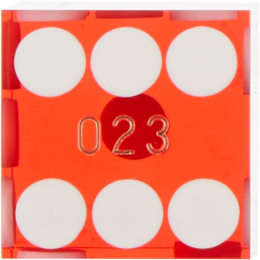 Trademark Poker 19mm A Grade Serialized Set of Casino Dice (Red) - Picture 3 of 13