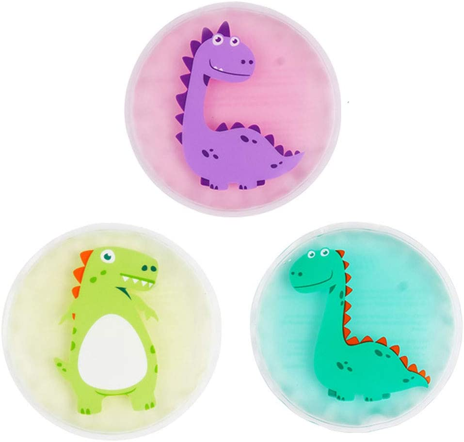 Hilph® Kids Ice Packs, 3 Dinosaur Hot Cold Packs Upgrade Design Boo Boo Ice P... - Picture 3 of 3