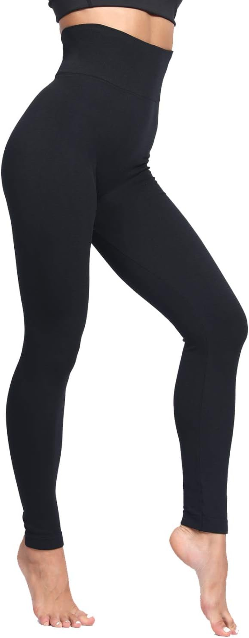 LUOYANXI Fleece Lined Leggings Women - Warm Soft Tummy Control Thermal Thick High Waisted Pants for Cold Winter