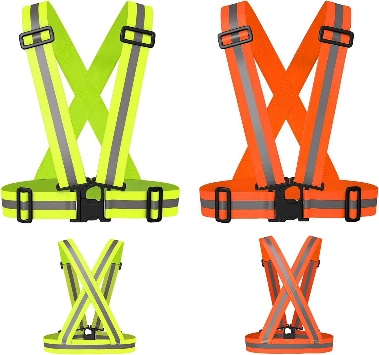 Chaleco Reflectante Ajustable Para Correr, Ciclismo Y Caminar Impermeable Ligero