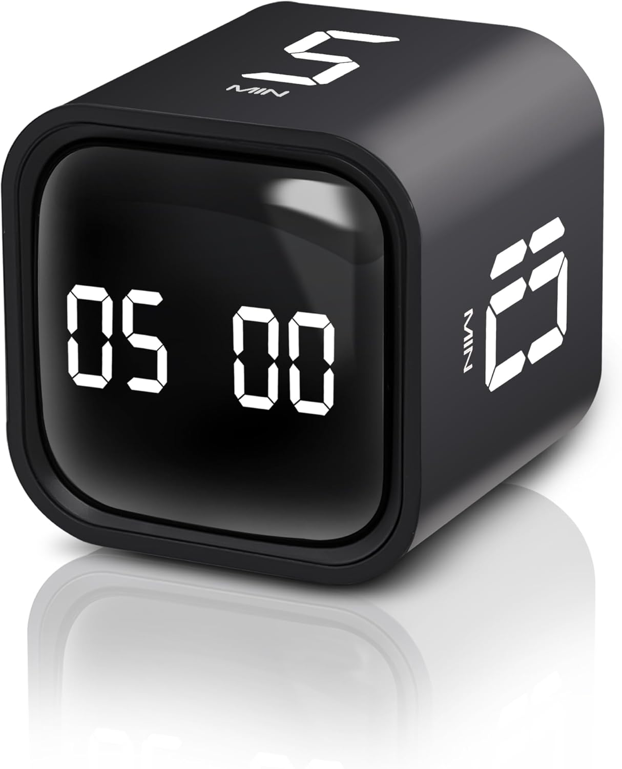 Cube Pomodoro Timer,5/10/30/60 Minutes and Custom Countdown,Productivity Timer