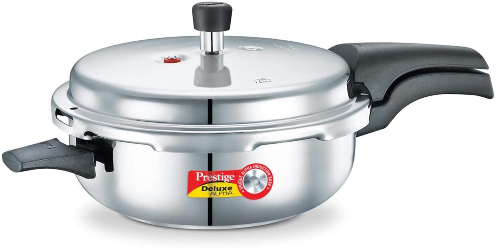Deluxe Alpha Induction Base Pressure Pan, Senior, Stainless Steel
