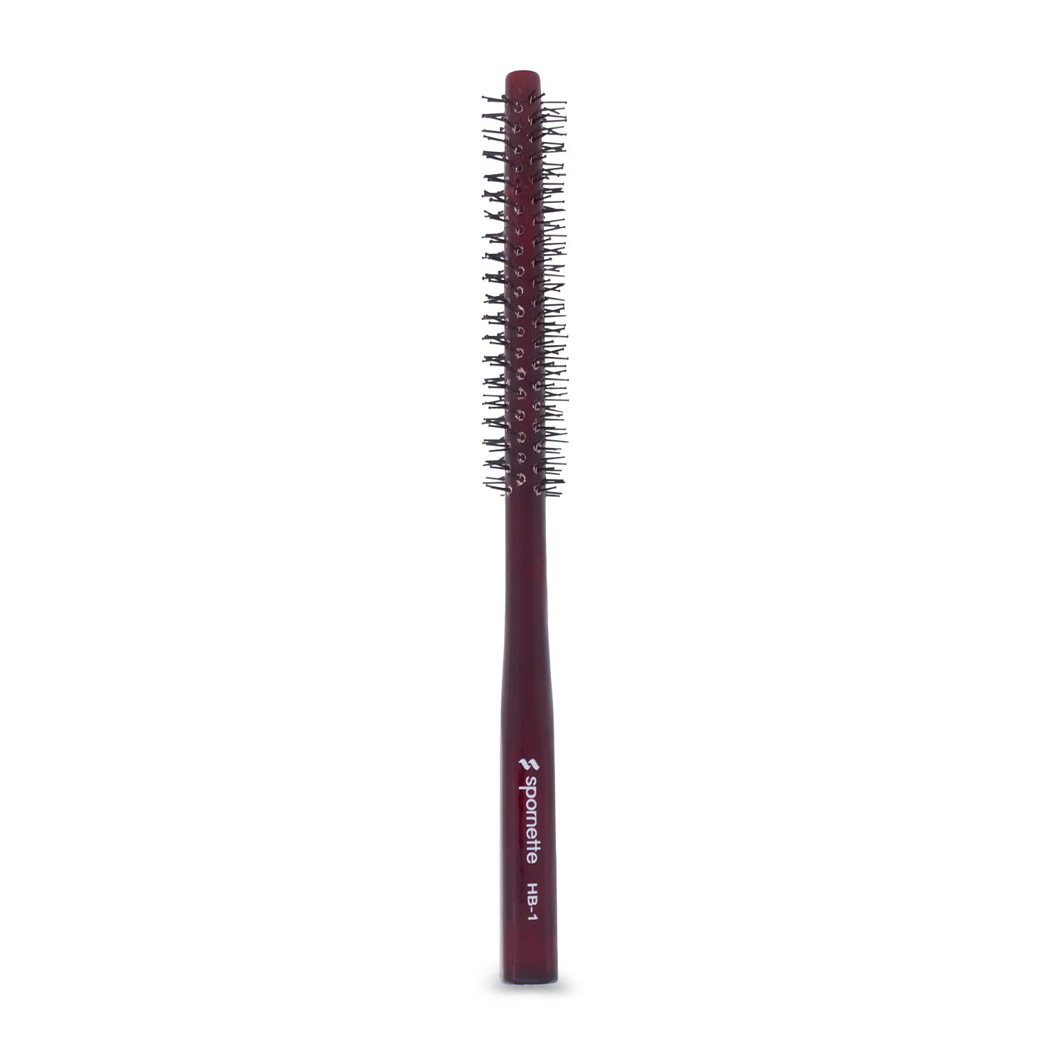 Mini Styler Boar Bristle .75 Inch round Brush for Blowouts, Volume, Styling, Finishing, Curling & Setting Short, Curly, Wavy, Straight, Thick, Normal or Thin Hair on Men & Women