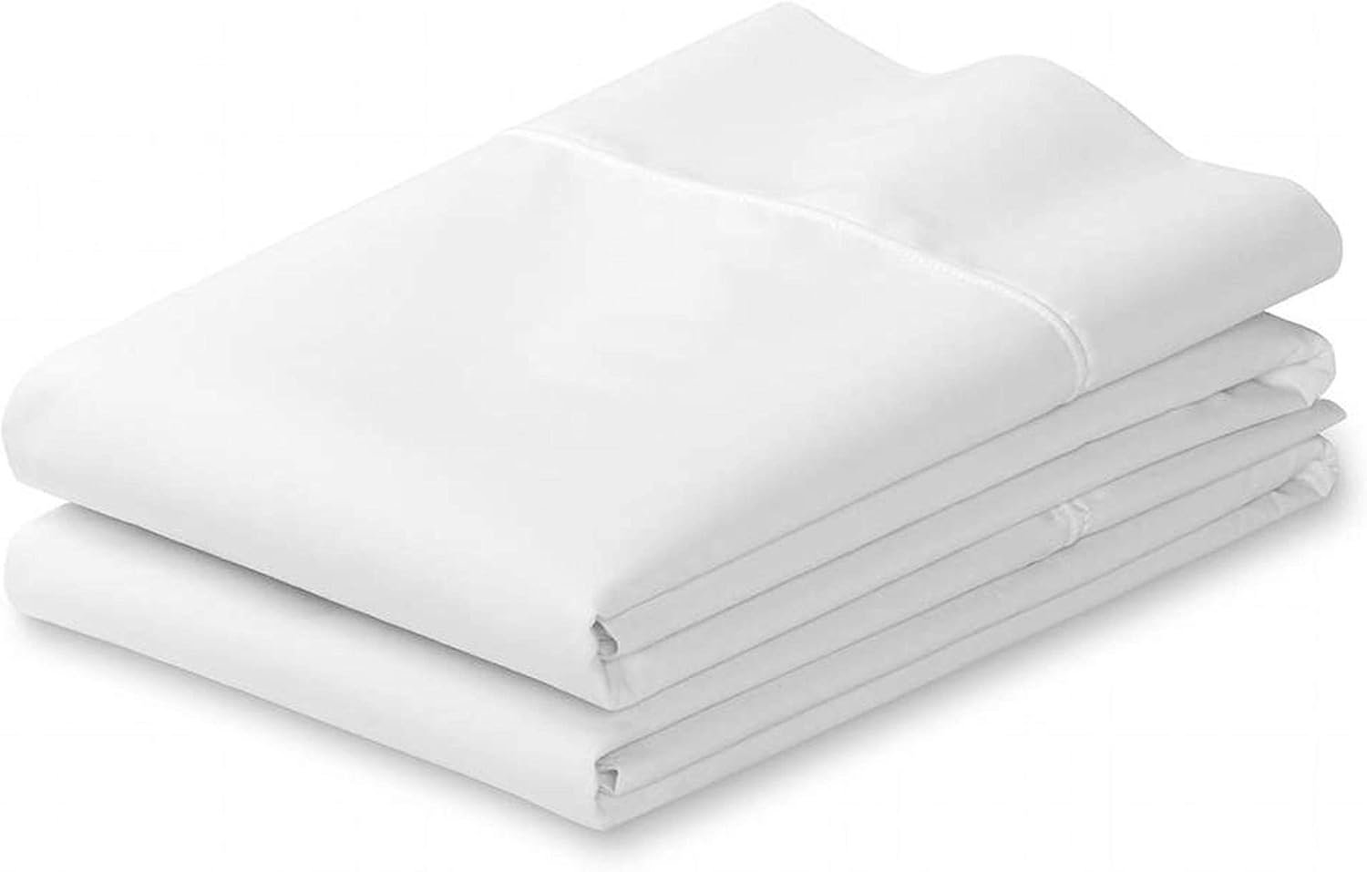 Pacific Linens White King Size Cotton Blend Pillowcases, Hotel Quality Pillow Covers Pack of 2 (King)