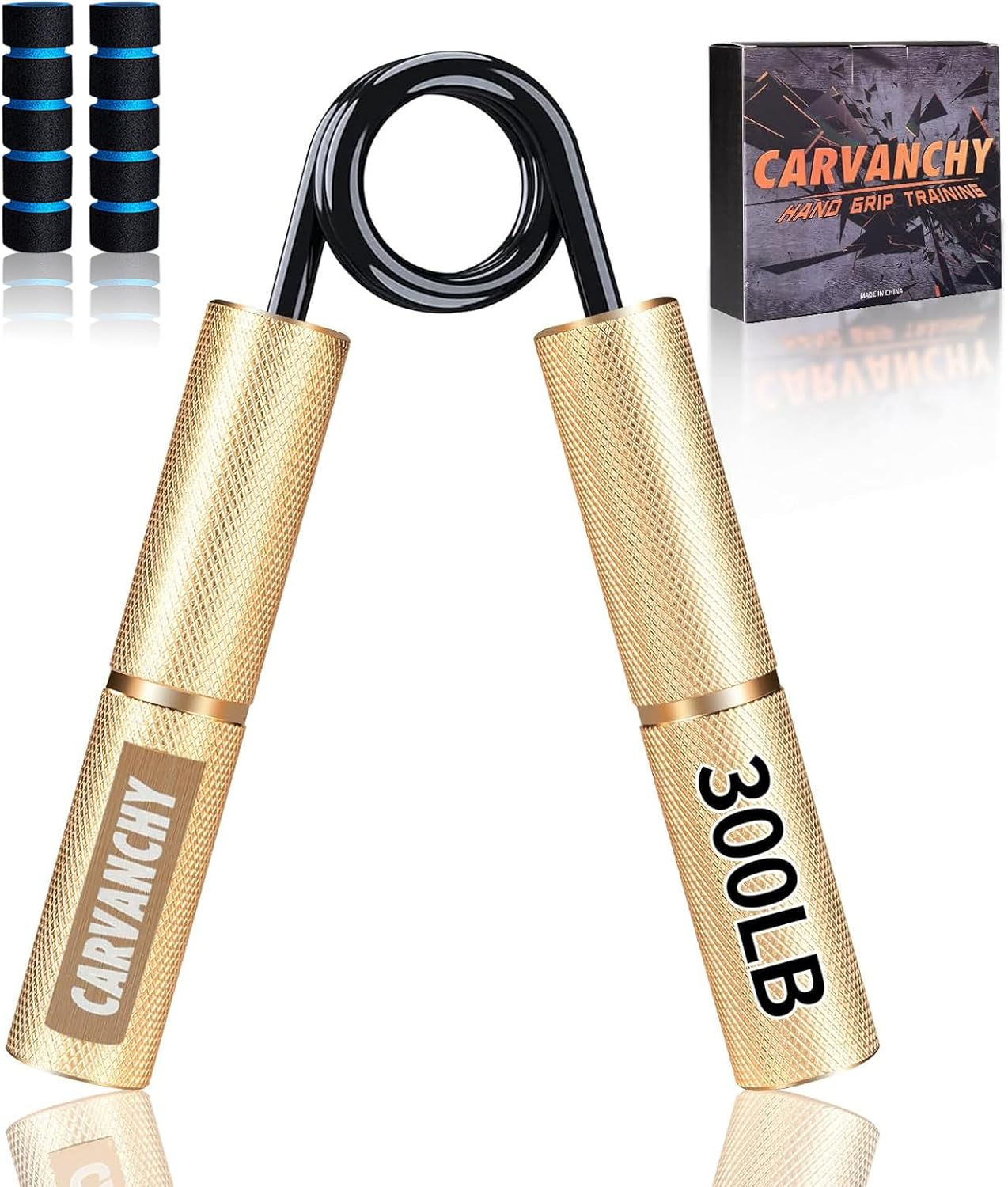 Grip Strength Trainer Set, 50-300LB(6 Pack), Wrist Forearm Strengthener, Metal 