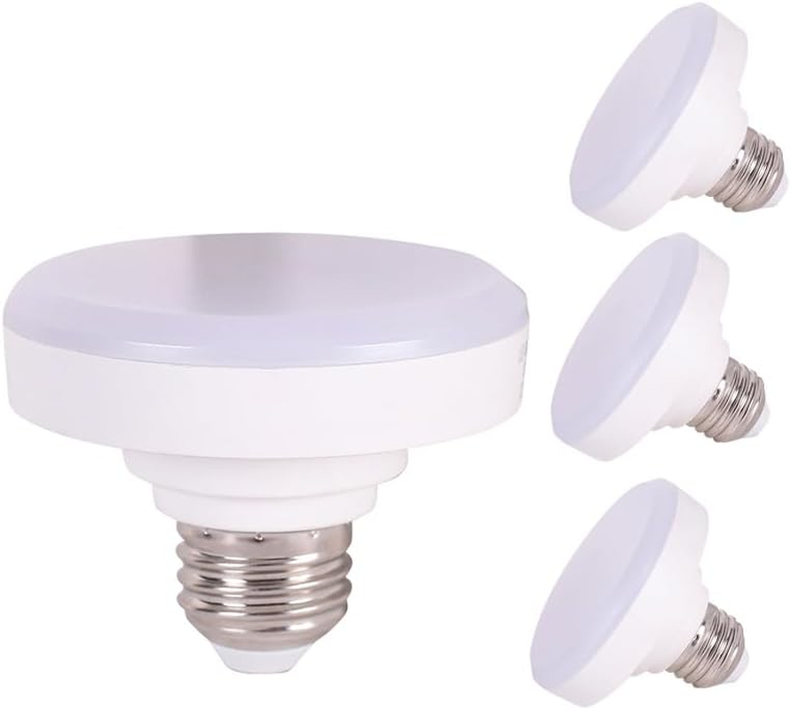 E27 120V 10W LED Mini Flat Light Non-Dimmable 75W Squat Bulb Replacement 3000K Soft White Led Bulb (Warm White 3000K)