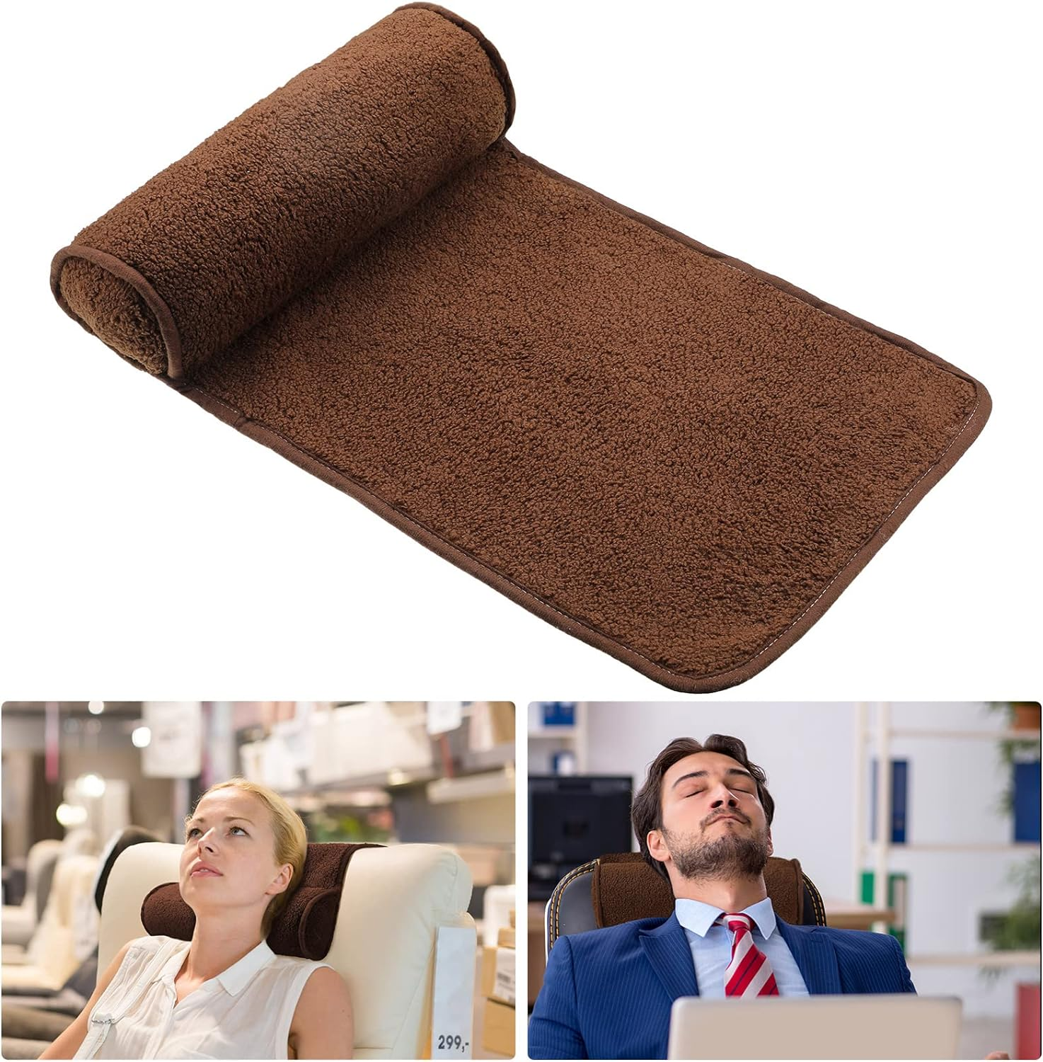Weysat Neck Pillow for Recliner Head Pillow Adjustable Plush Pillow Neck Roll... - Picture 17 of 19