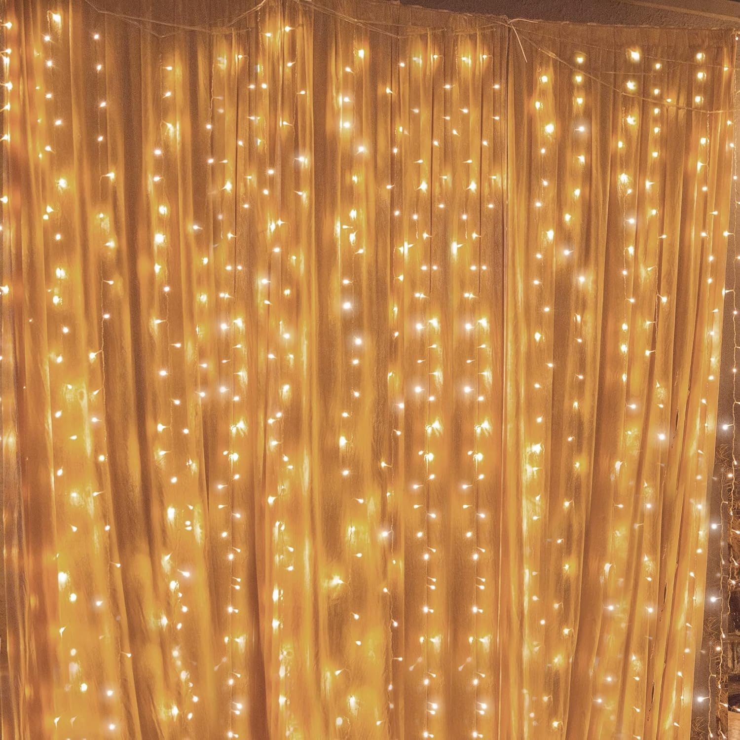 Twinkle Star 300 LED Window Curtain String Lights Wedding Party Home Garden