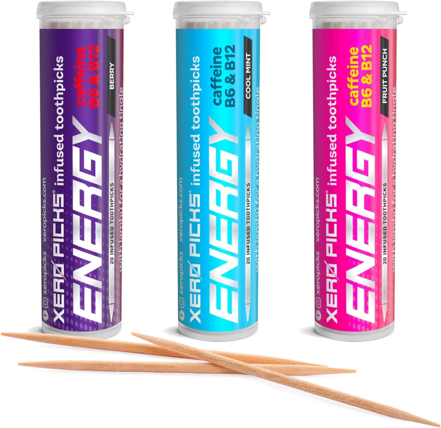 Xero Picks Energy Infused Flavored Toothpicks with Caffeine, B12 and B6 (Vari... - Picture 9 of 14