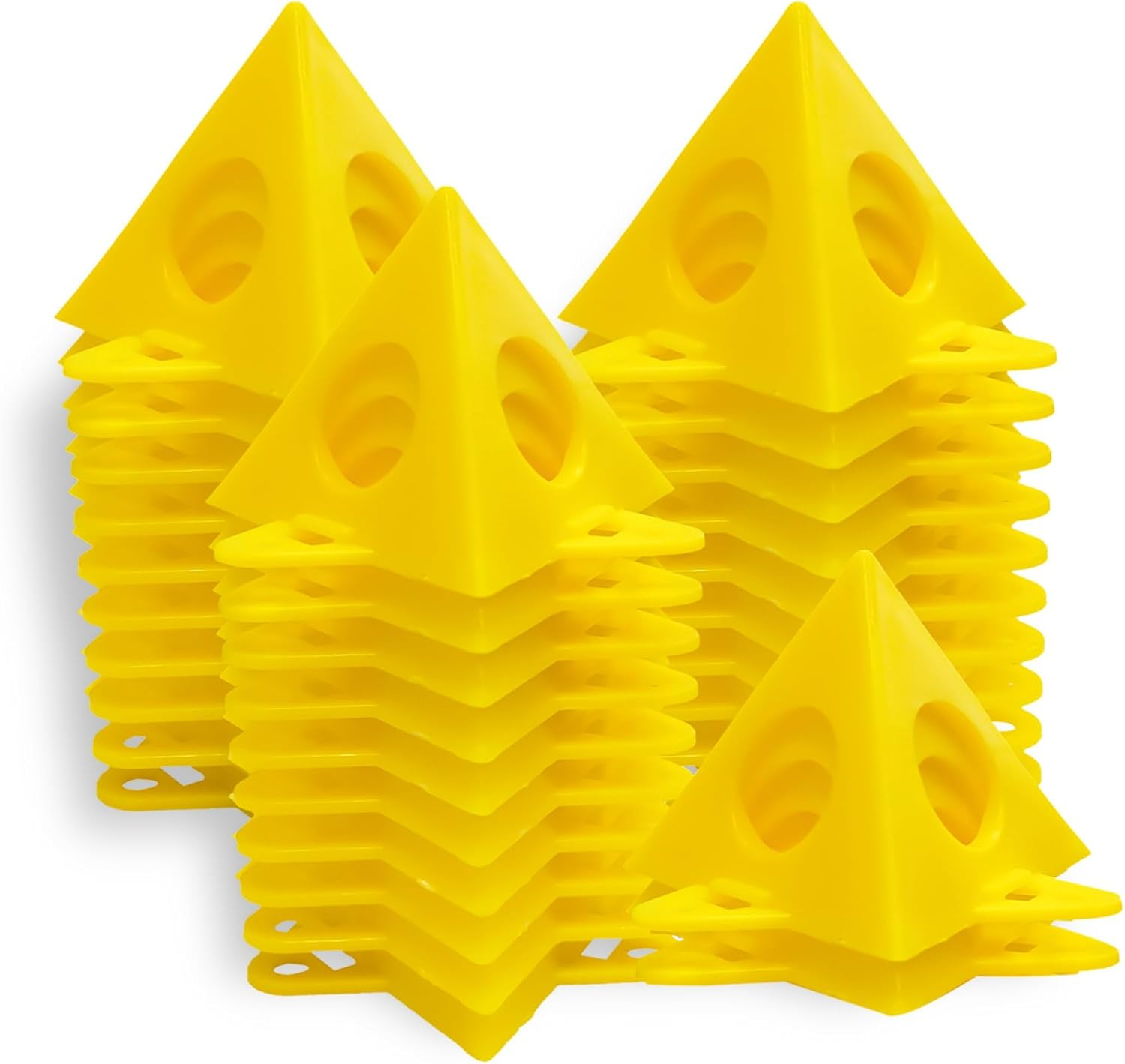 KATA 20-Pack Painter's Pyramid Stands - Mini Cone Risers For Canvas, Doors, & Painting Projects