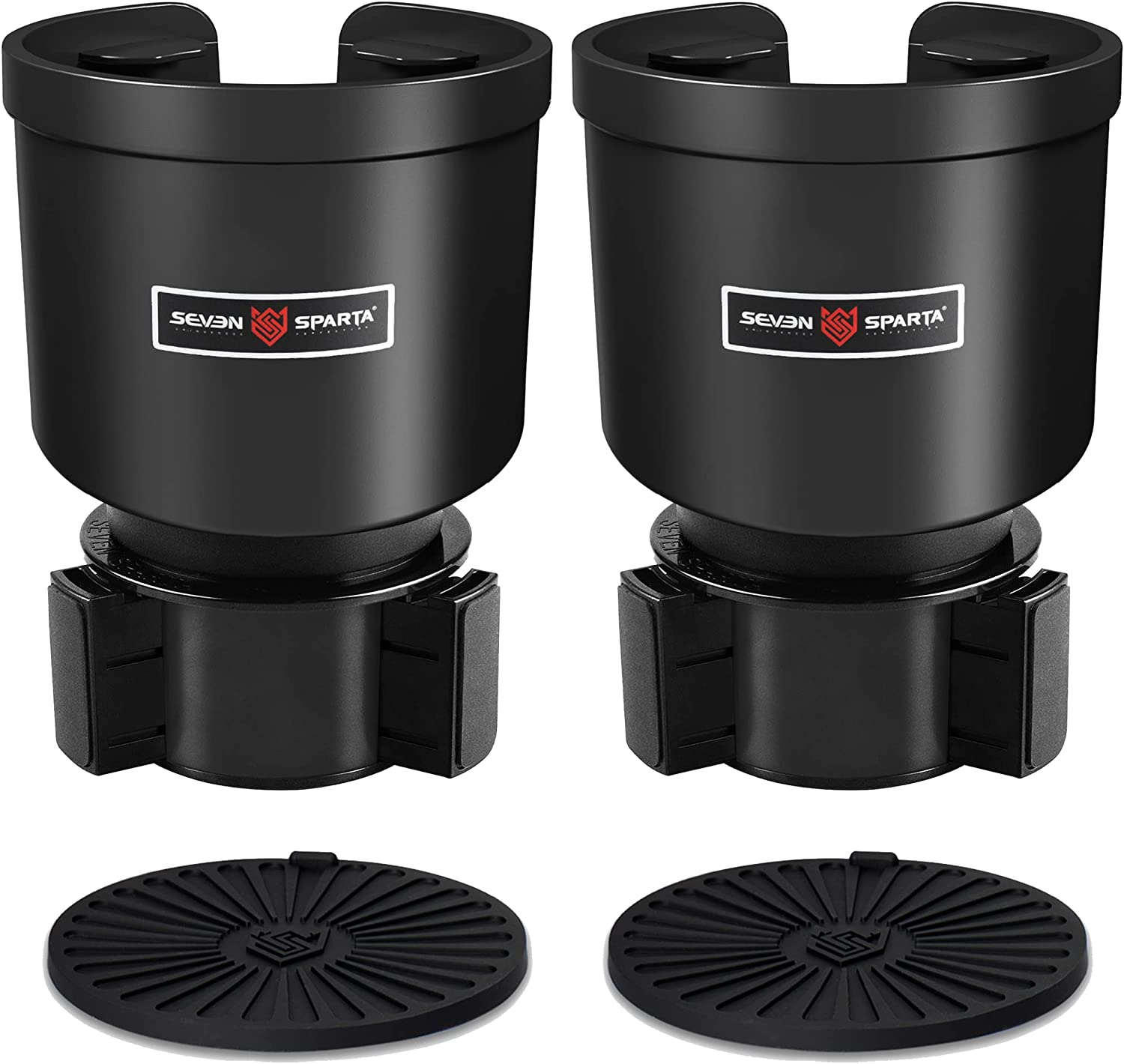 Upgraded Car Cup Holder Expander Adapter with Offset Adjustable Base, Compatible with Yeti 14/24/36/46oz Ramblers, Hydro Flasks 32/40oz, Other Large Bottles Mugs in 3.4