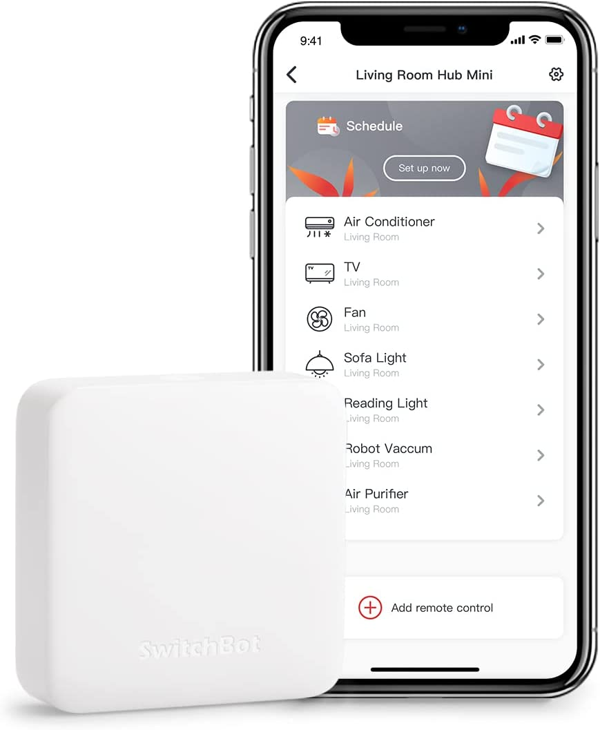 Hub Mini Smart Remote - IR Blaster, Link  to Wi-Fi (Support 2.4Ghz), Control TV, Air Conditioner, Compatible with Alexa, Google Home, IFTTT