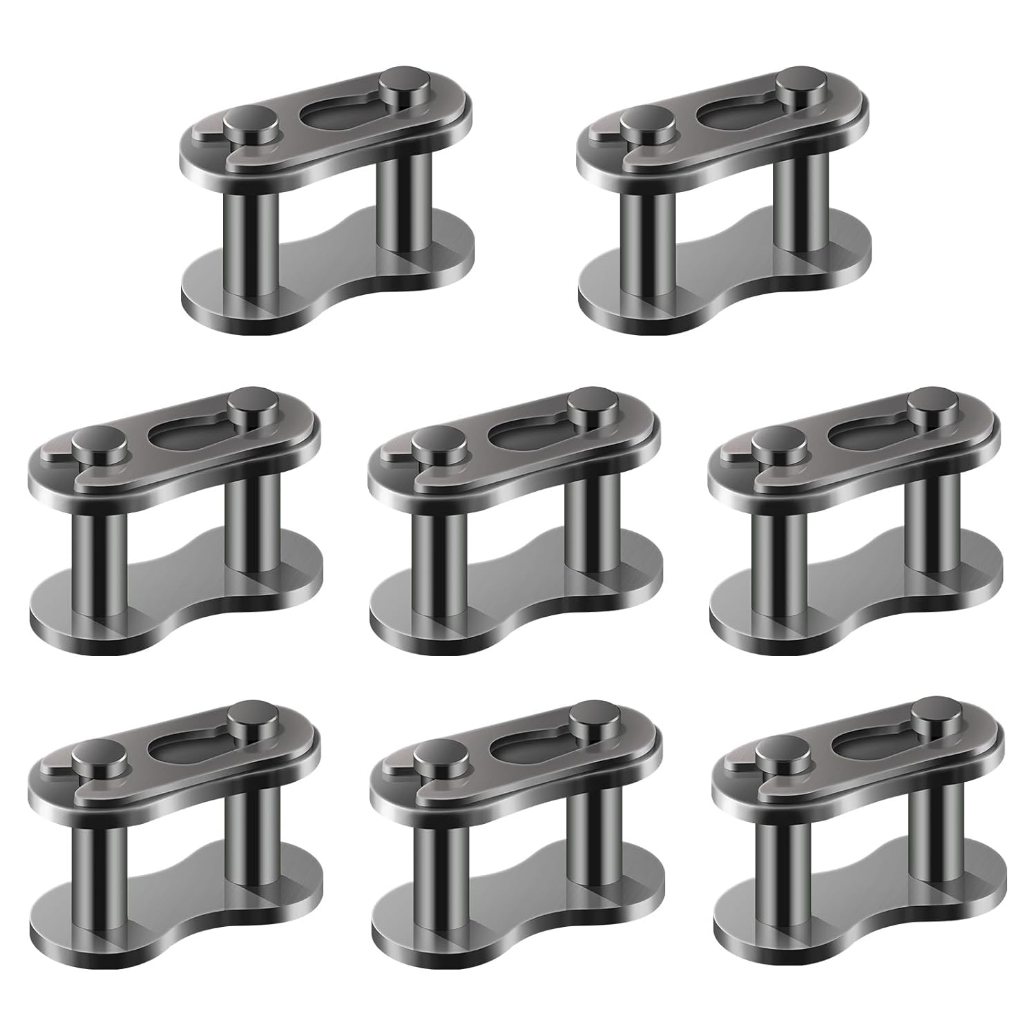 AIEX 8pcs #40 Chain Master Links, Steel Alloy Heavy Duty Roller Chain Connect... - Picture 10 of 13