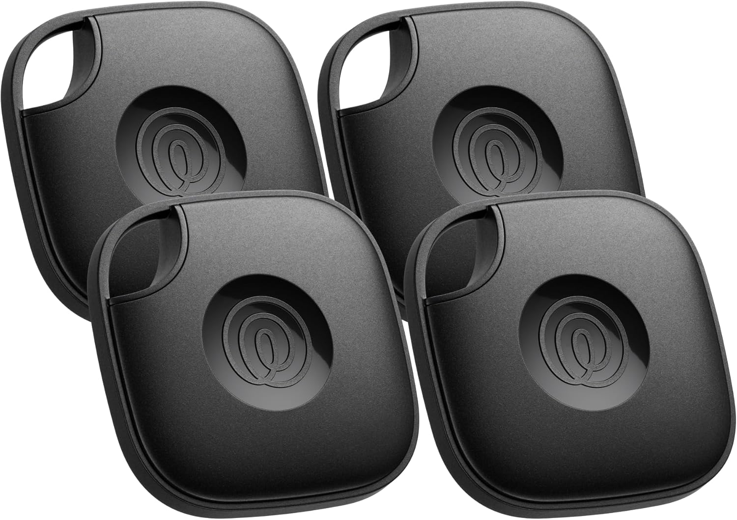 Rastreador Bluetooth Localizador de Llaves iOS Android Negro Paquete 4 Pzs