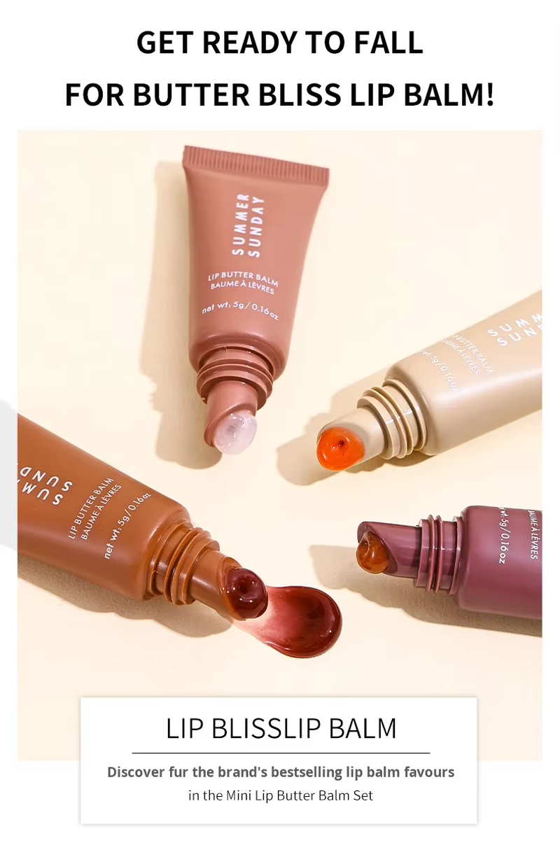 Wholesale Four-Piece Lip Gloss Set, Hydrating and Lustrous Makeup, Waterproof, Long-Lasting and No Smudging
