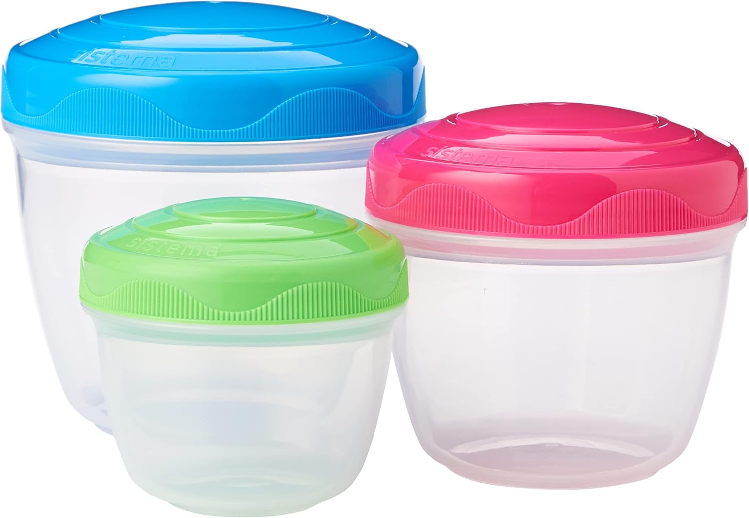to GO Snack 'N' Nest Food Storage Containers | 150 Ml305 Ml520 Ml | Small Nesting Snack Pots | Bpa-Free | Assorted Colours | 3 Count